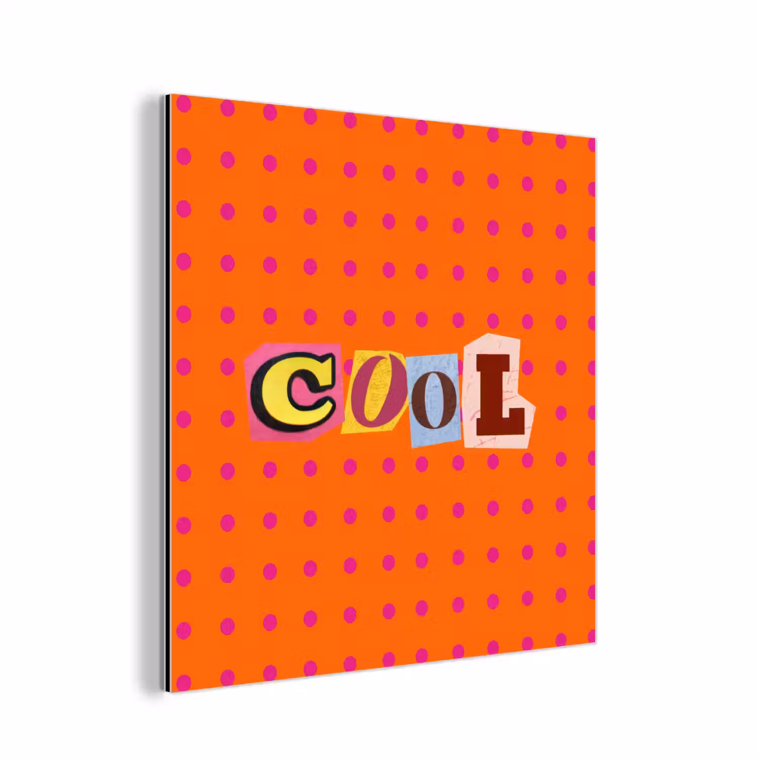 Cool - Stippen - Oranje aluminium wit klein -3d