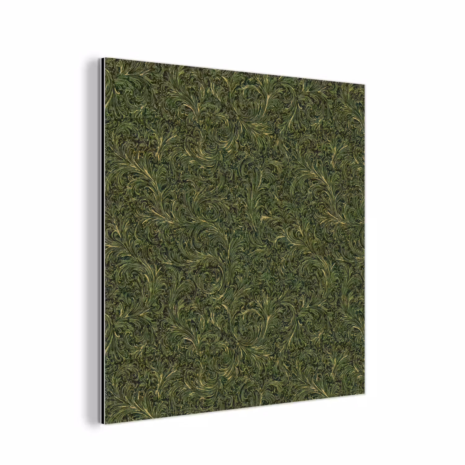 Donker - Groen - Krullend - Botanisch aluminium wit klein 46 -3d