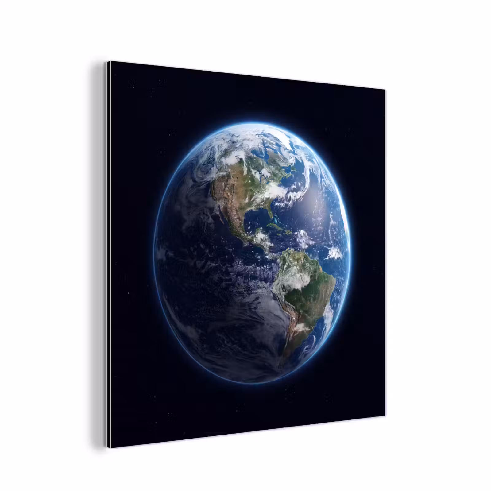 Alu-Dibond-Bild - Erde – Weltraum – Kosmos - Aarde - Ruimte - Kosmos aluminium wit klein