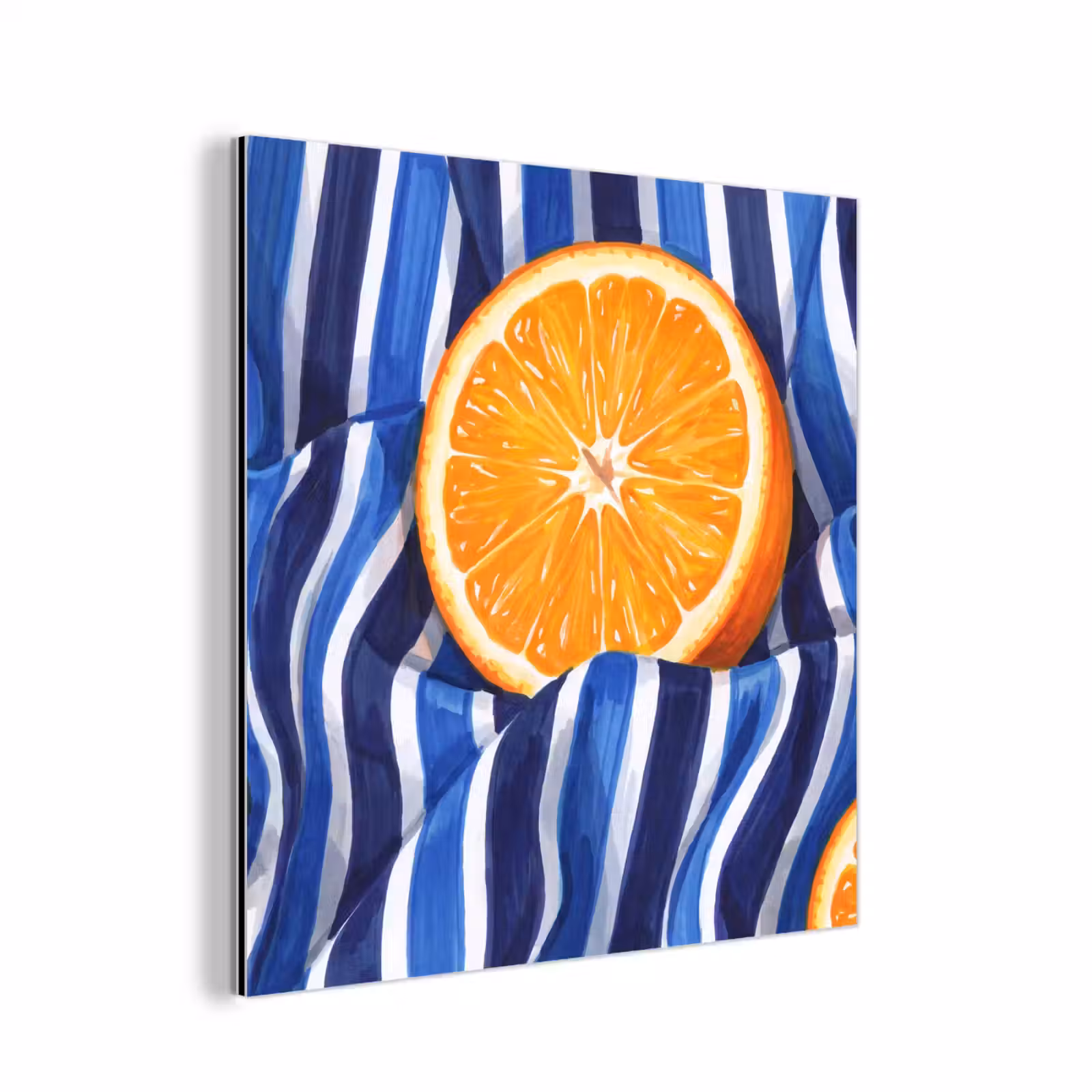 Alu-Dibond-Bild - Essen – Obst – Orange - Eten - Fruit - Oranje aluminium wit klein