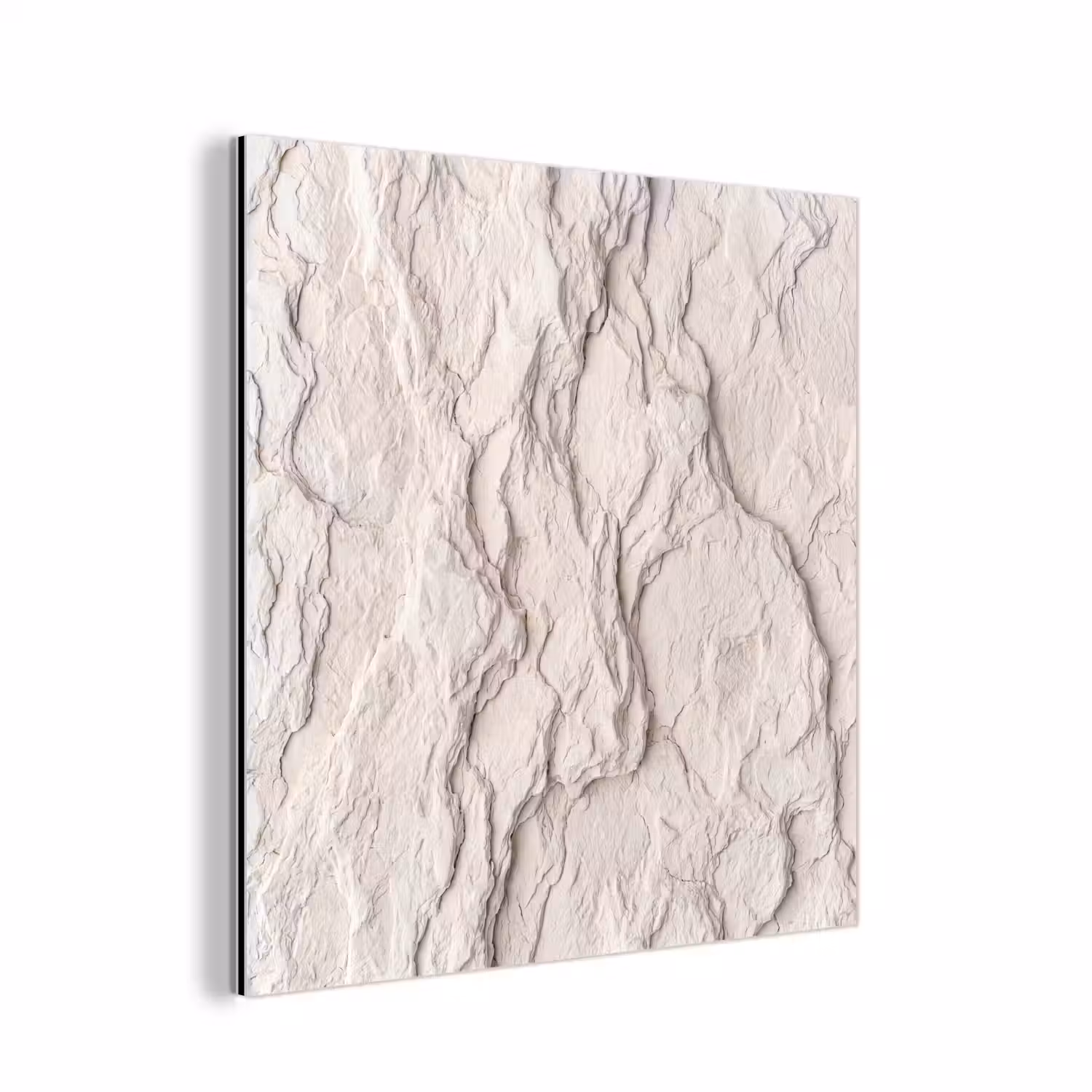 Rots - Structuur - Natuur - Beige - Abstract aluminium wit klein -3d
