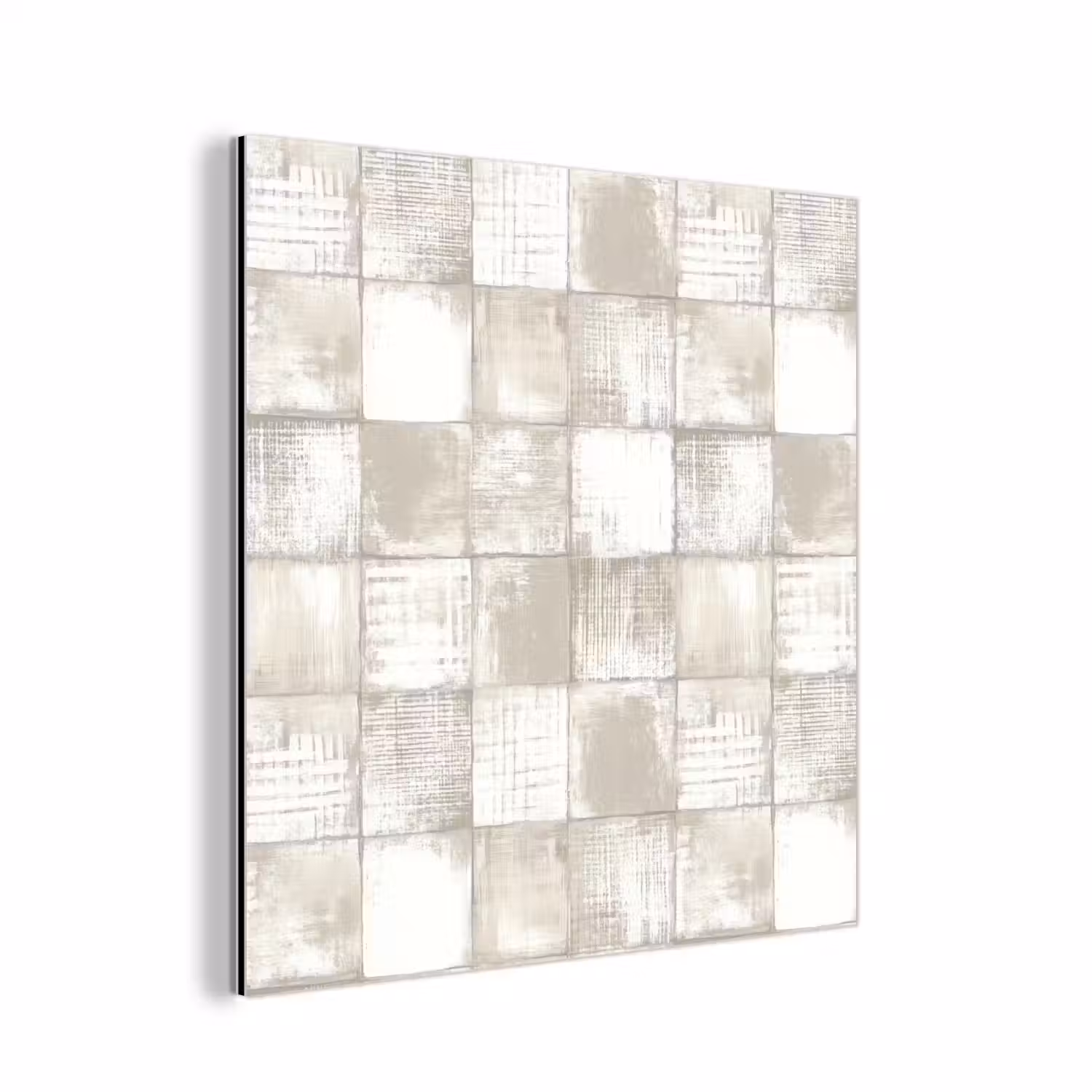 Tegel - Patroon - Verweerd aluminium wit klein 46 -3d