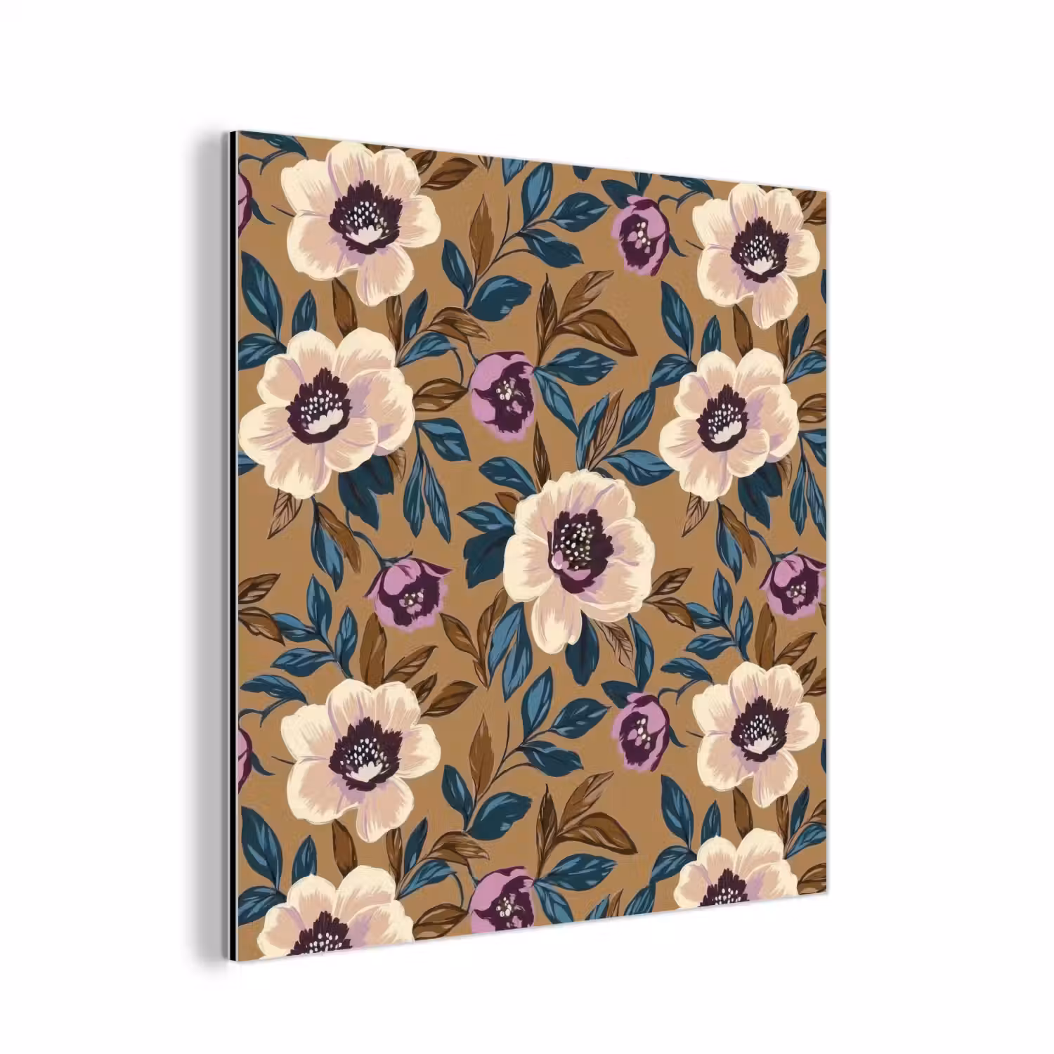 Floraal - Stilleven - Kleurrijk aluminium wit klein 46 -3d