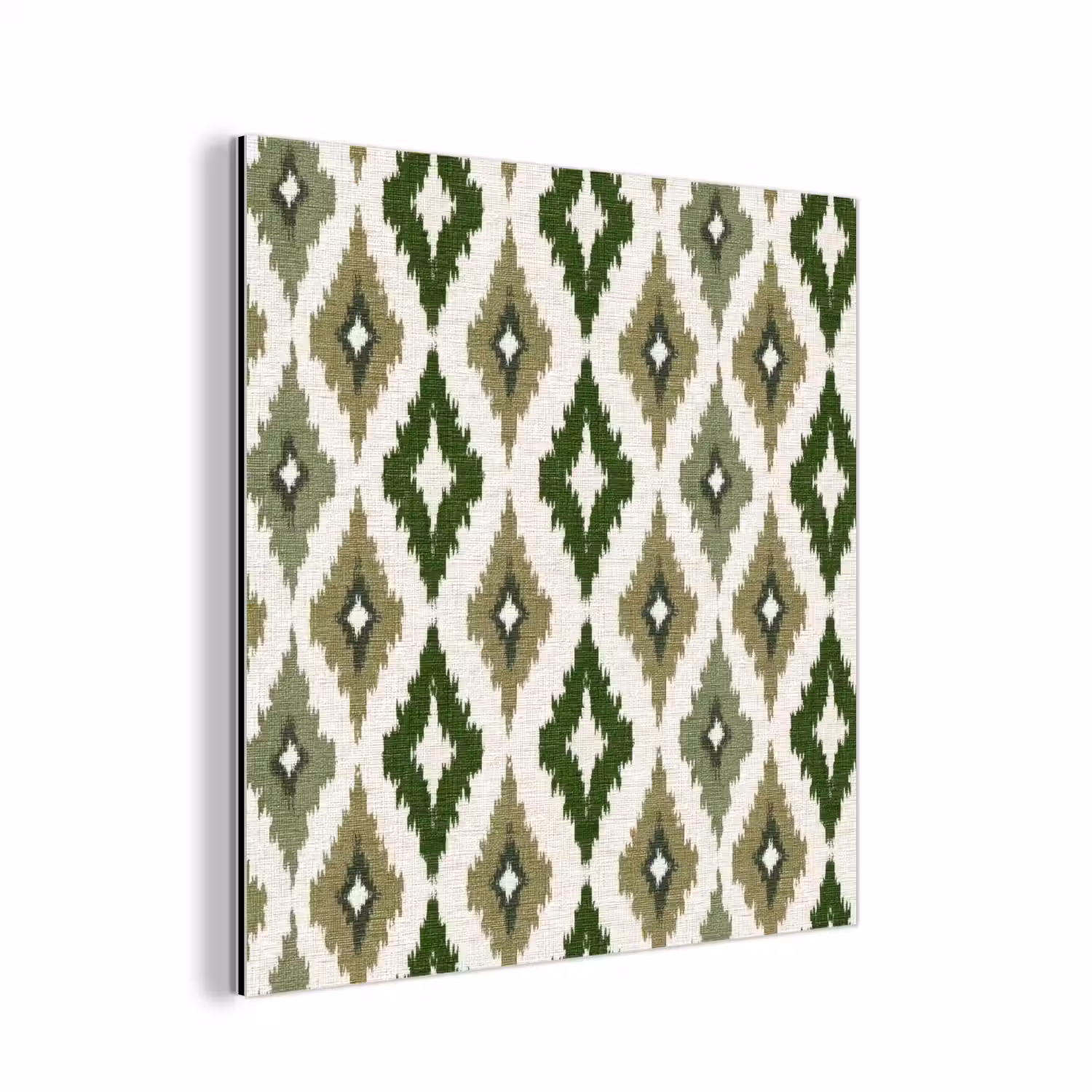 Geografisch - Ruitmotief - Groen aluminium wit klein 46 -3d