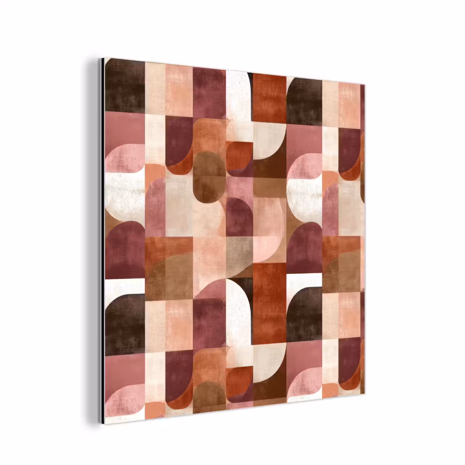 Geometrie - Modern - Retro aluminium wit klein 46 -3d