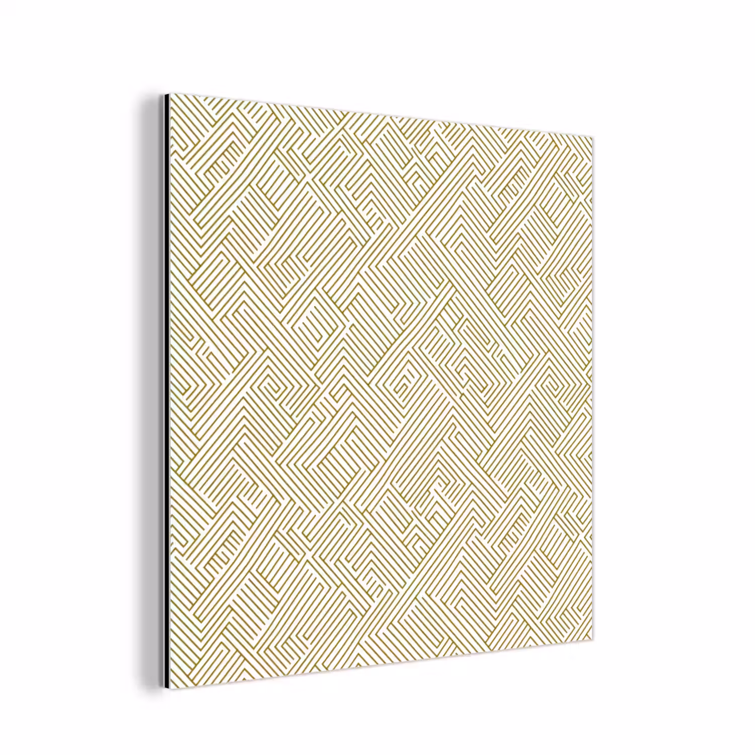 Geometrisch - Lijnen - Groen aluminium wit klein 46 -3d