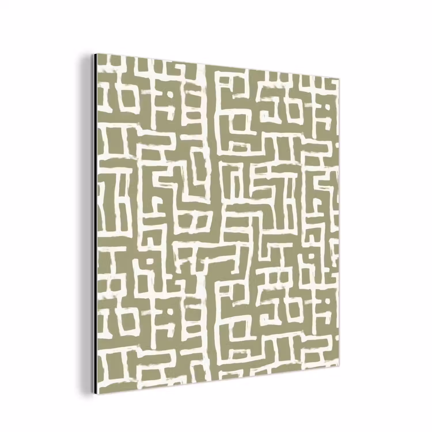 Grafisch - Patroon - Groen aluminium wit klein 46 -3d