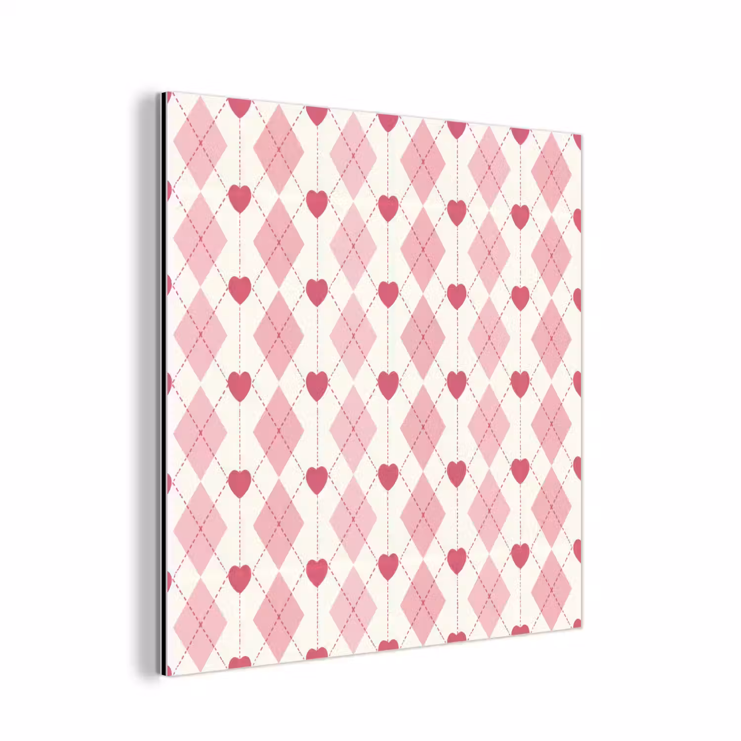 Ruiten - Klassiek - Roze - Wit aluminium wit klein 46 -3d
