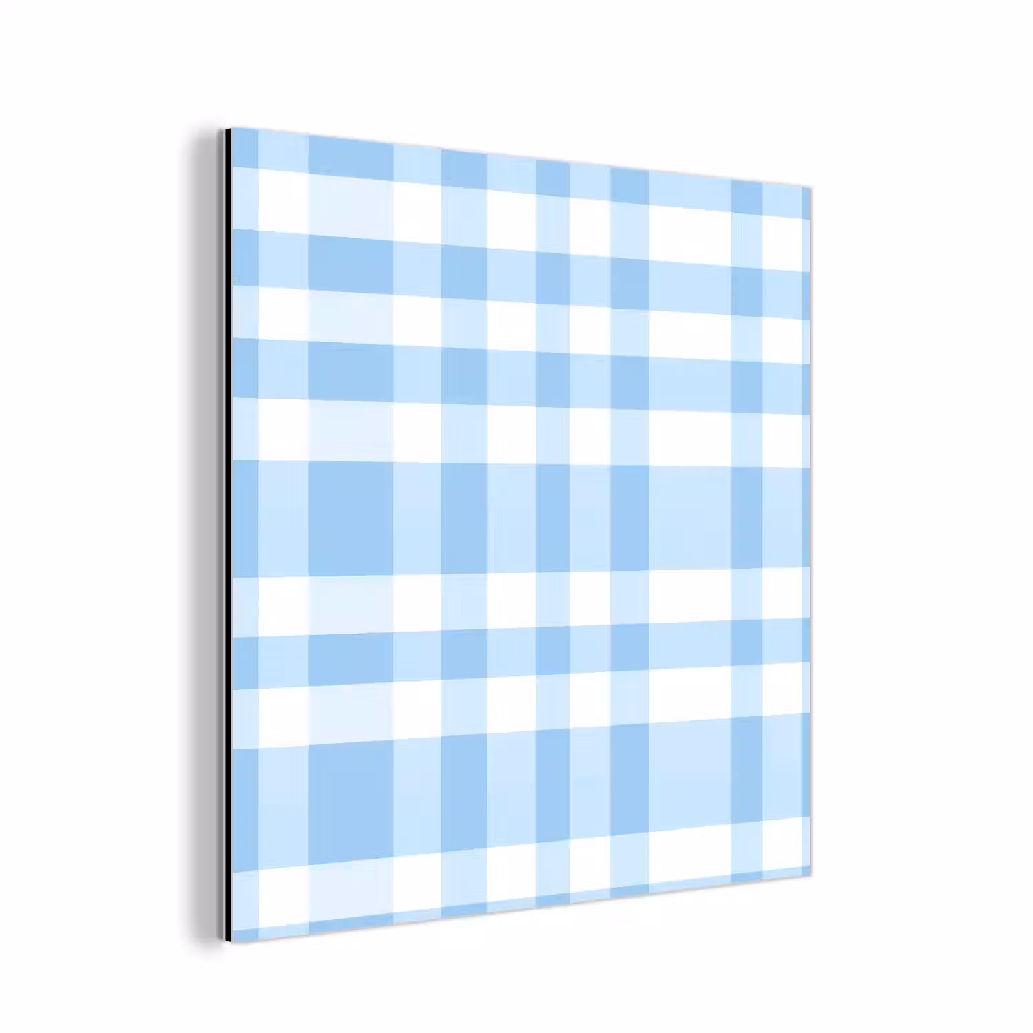 Ruit - Patroon - Blauw aluminium wit klein 46 -3d