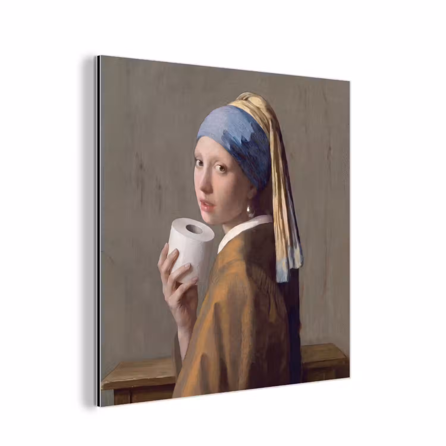 Klassiek - Humor - Kleurrijk aluminium wit klein -3d