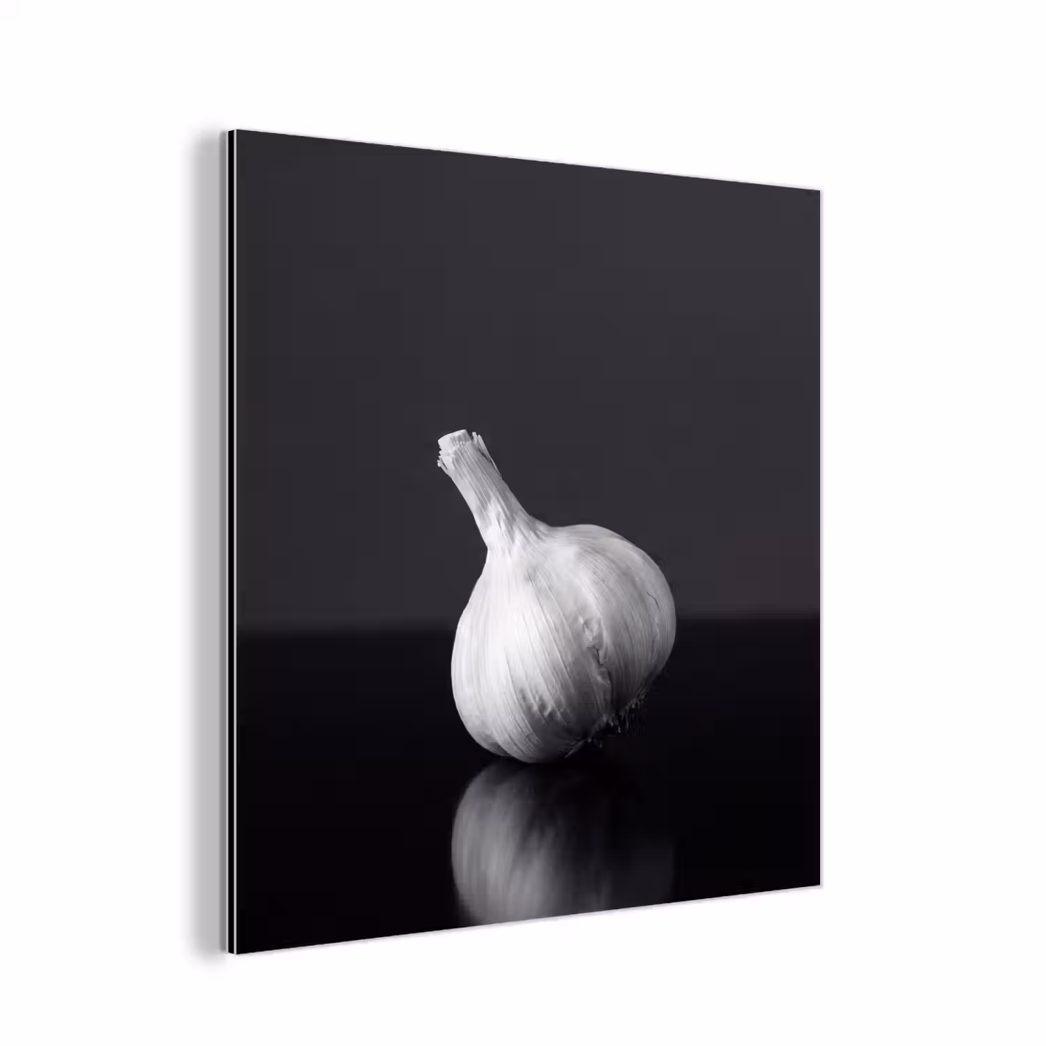 Knoflook - Zwart - Wit aluminium wit klein -3d