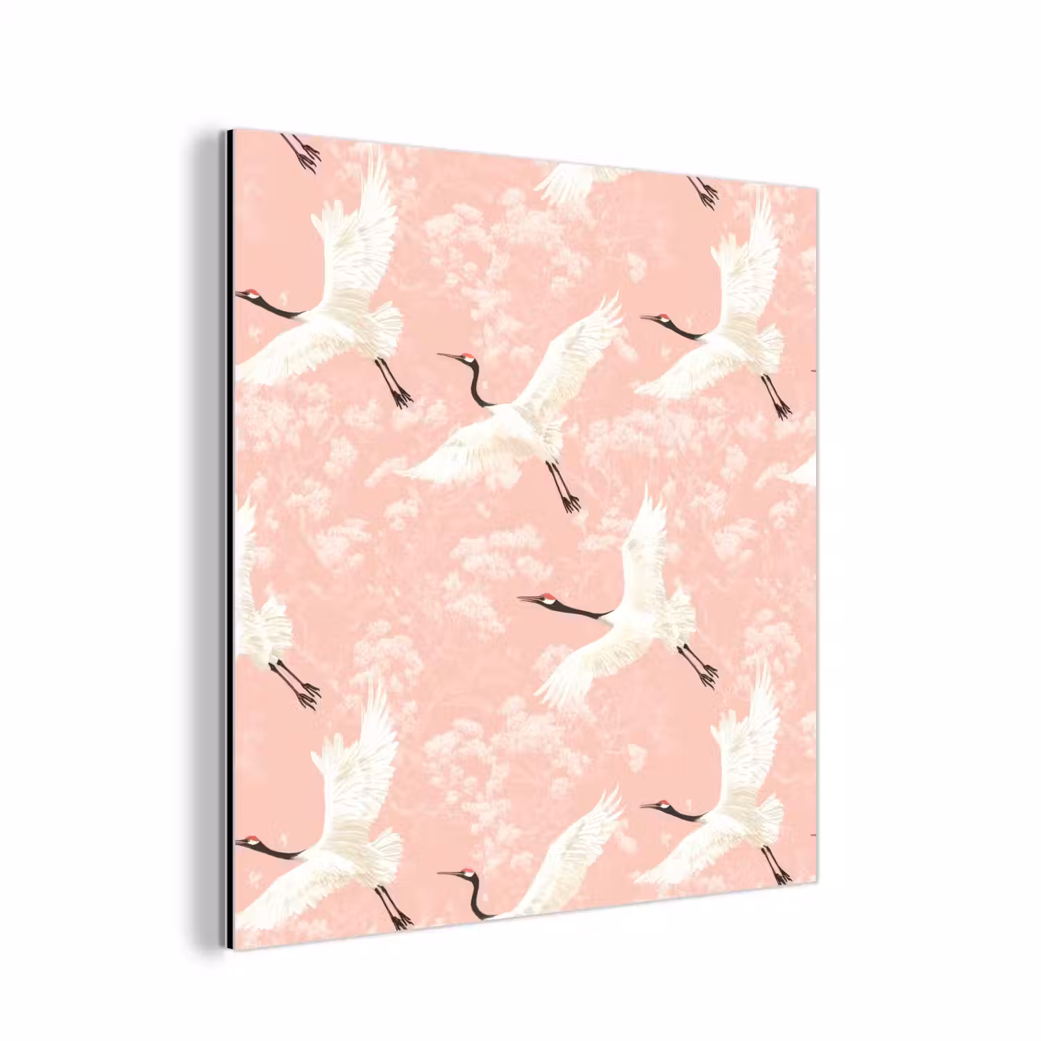 Kraanvogels - Bloesem - Roze aluminium wit klein 46 -3d