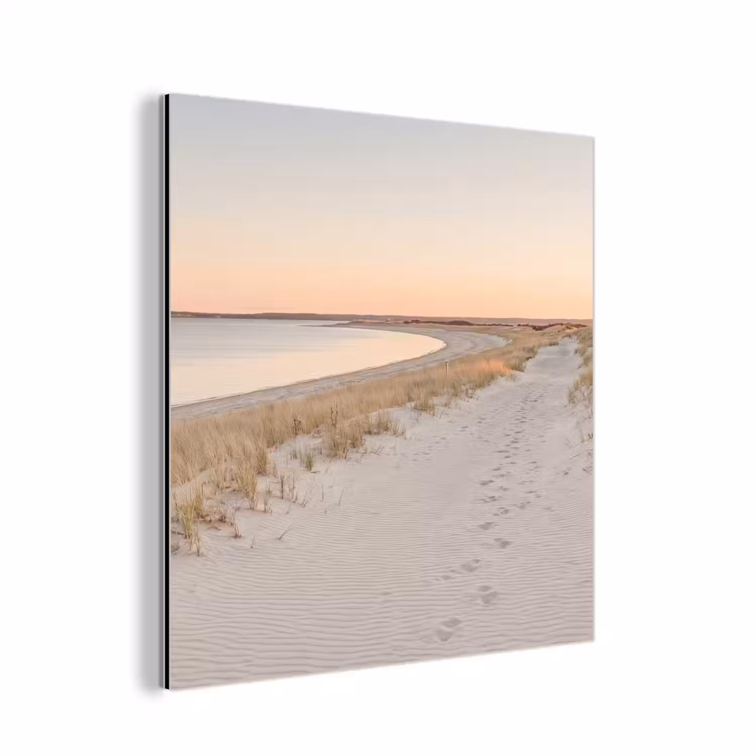 Kustlijn - Horizon - Hek aluminium wit klein -3d