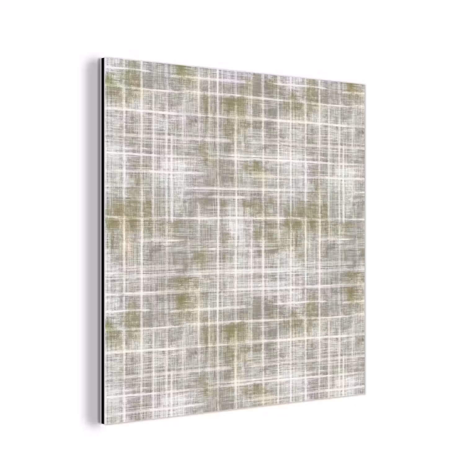 Linnen - Patroon - Groen aluminium wit klein 46 -3d