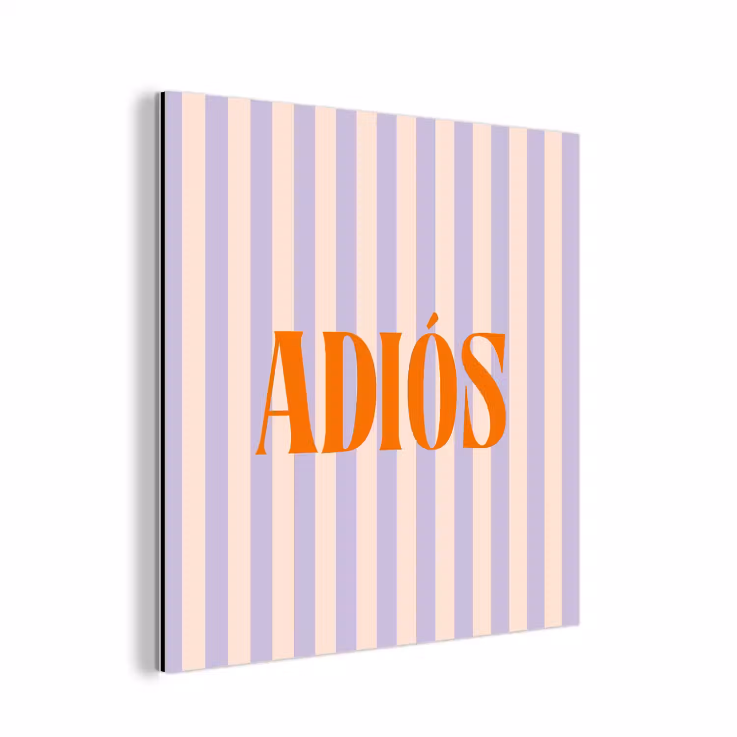 Lila - Oranje - Strepen - Adiós aluminium wit klein -3d