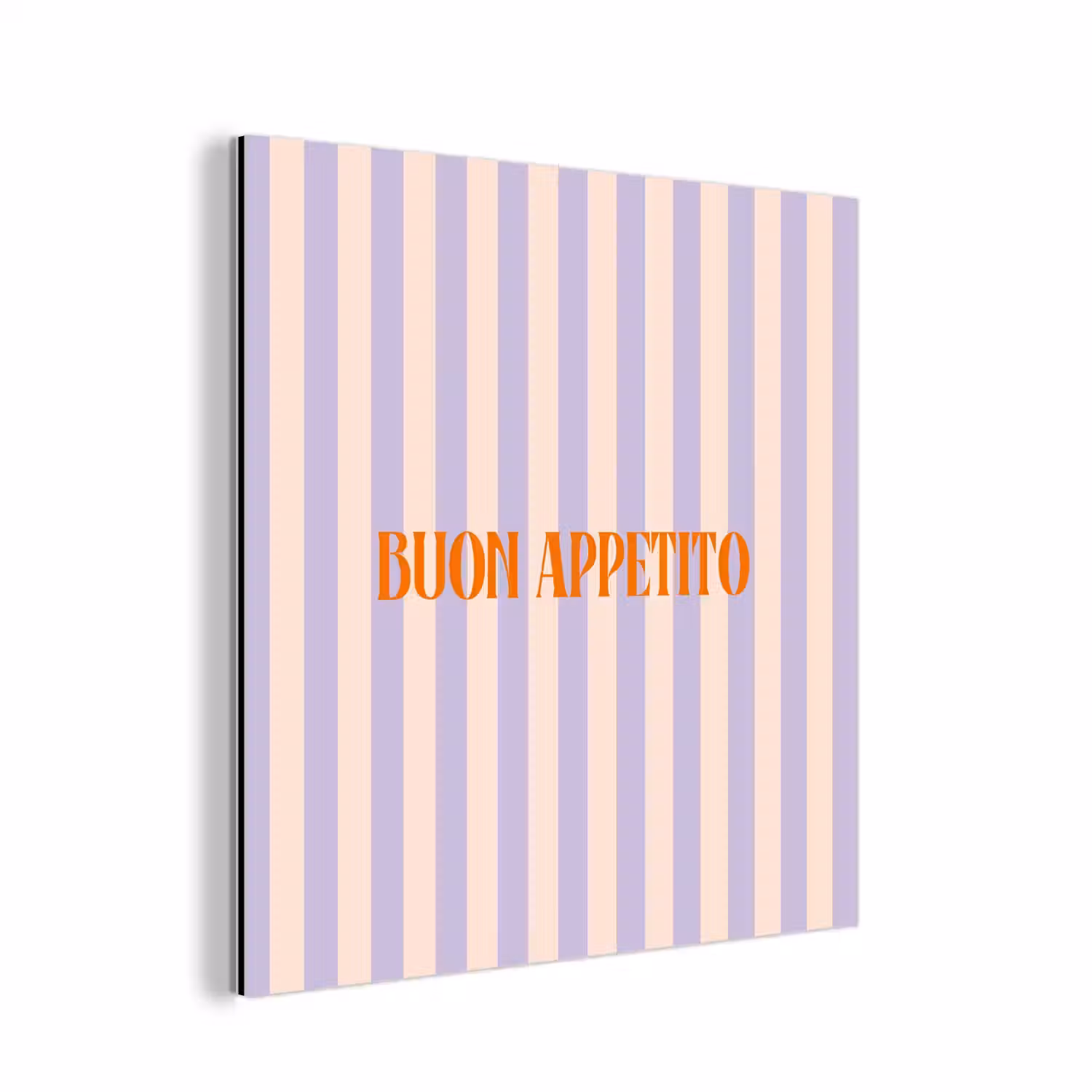 Lila - Oranje - Strepen - Buon Appetito aluminium wit klein -3d