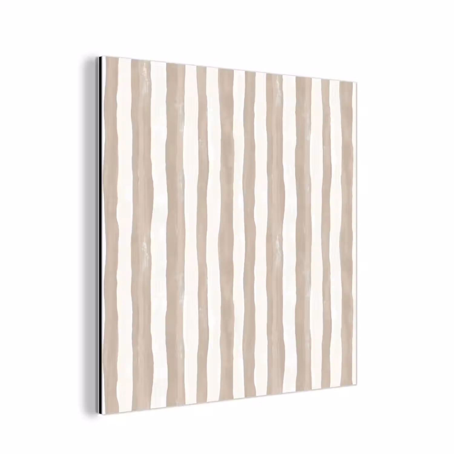 Minimalistisch - Strepen - Beige aluminium wit klein 46 -3d