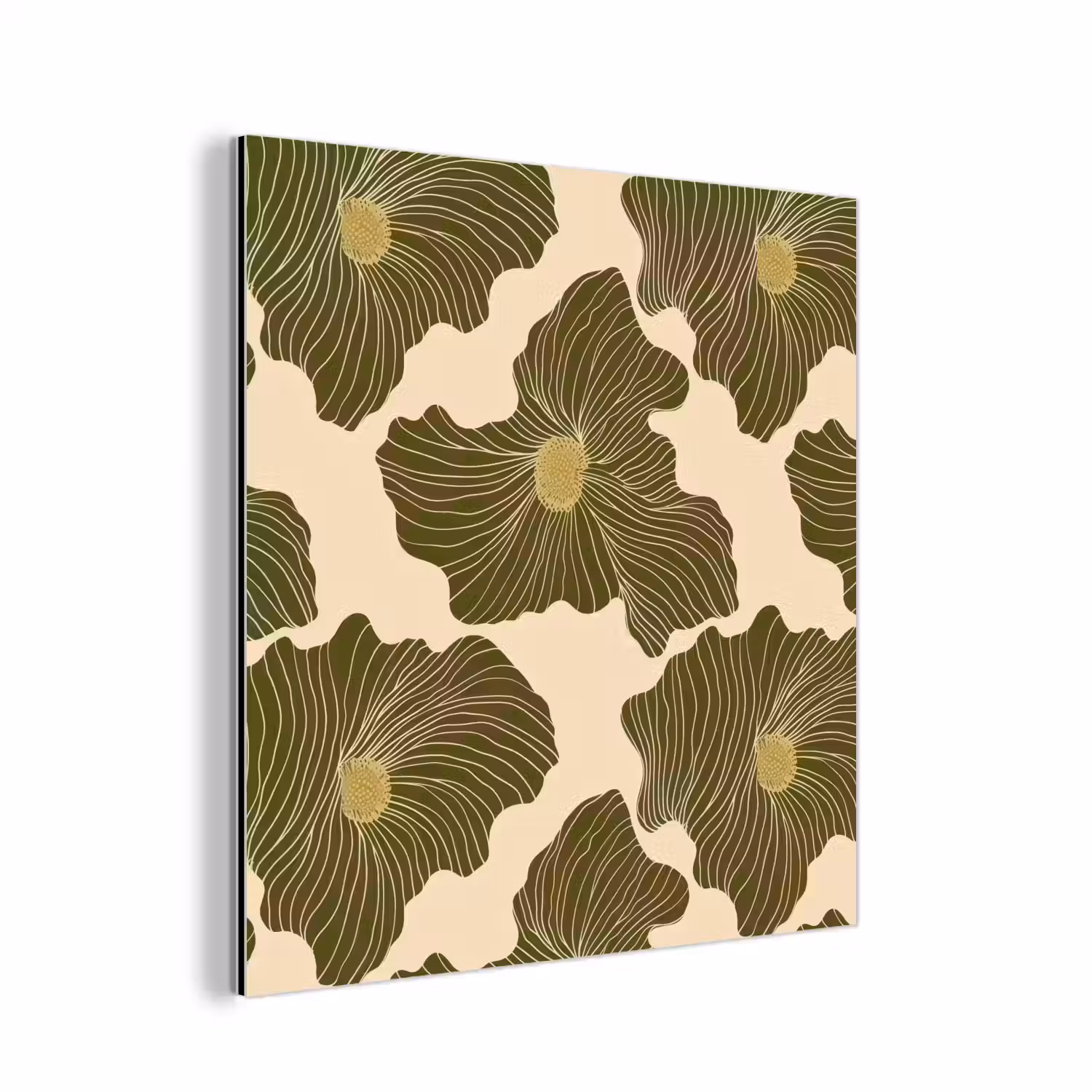 Modern - Abstract - Groen aluminium wit klein 46 -3d