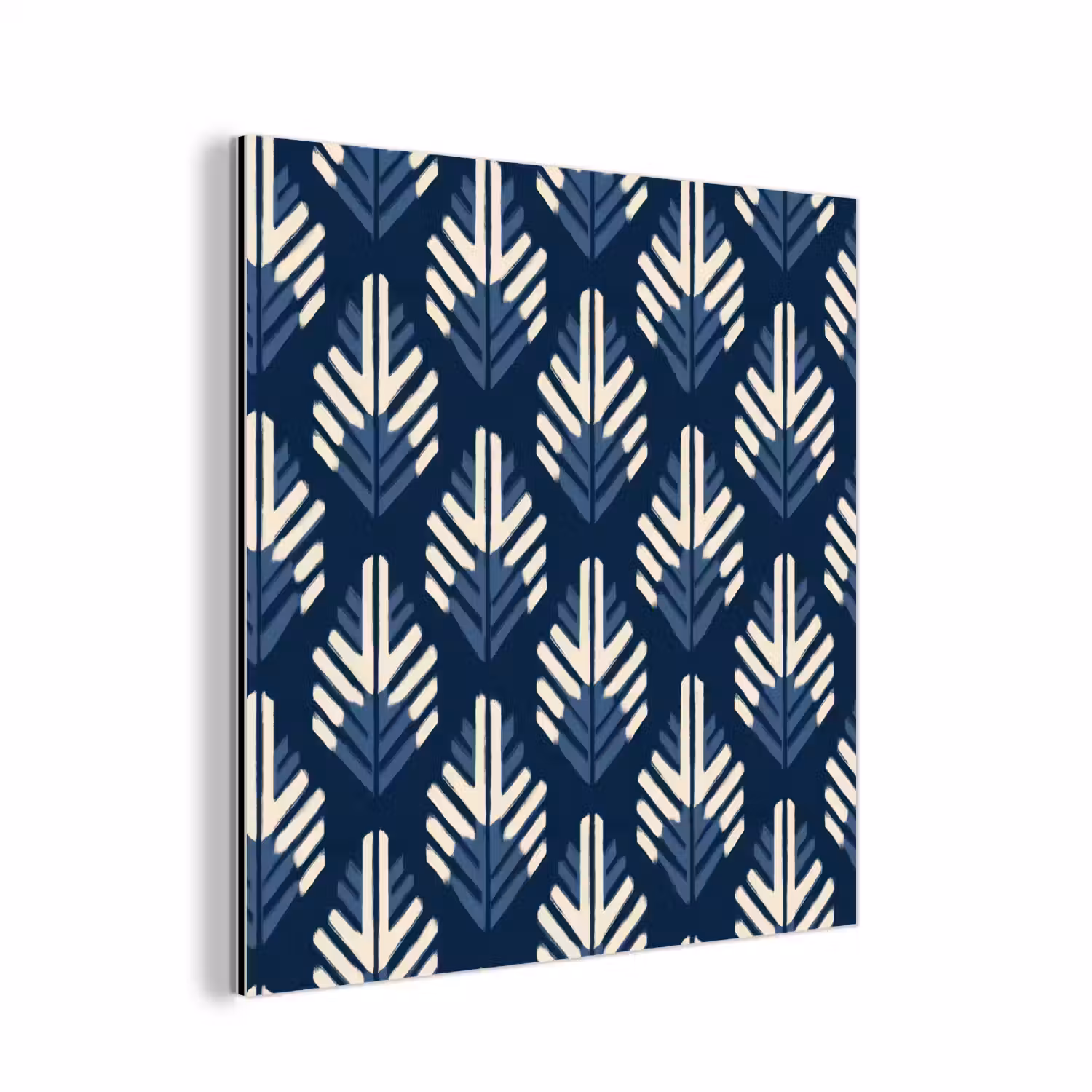 Modern - Patroon - Blauw aluminium wit klein 46 -3d