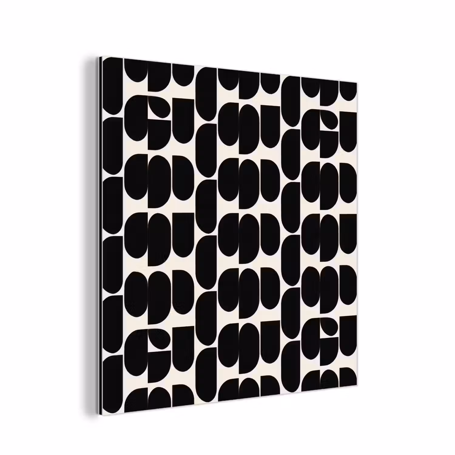 Modern - Patroon - Zwart aluminium wit klein 46 -3d