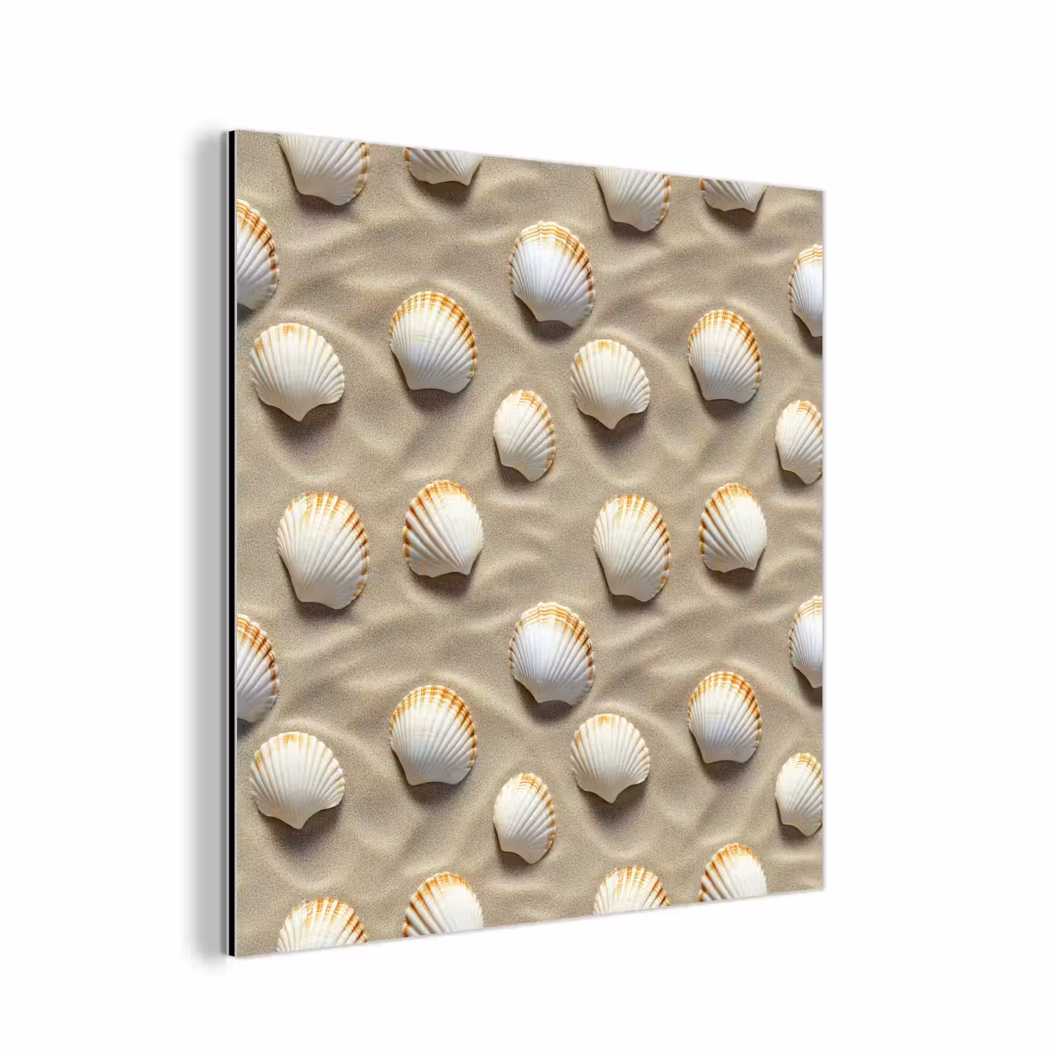 Schelpen - Zand - Maritiem aluminium wit klein 46 -3d