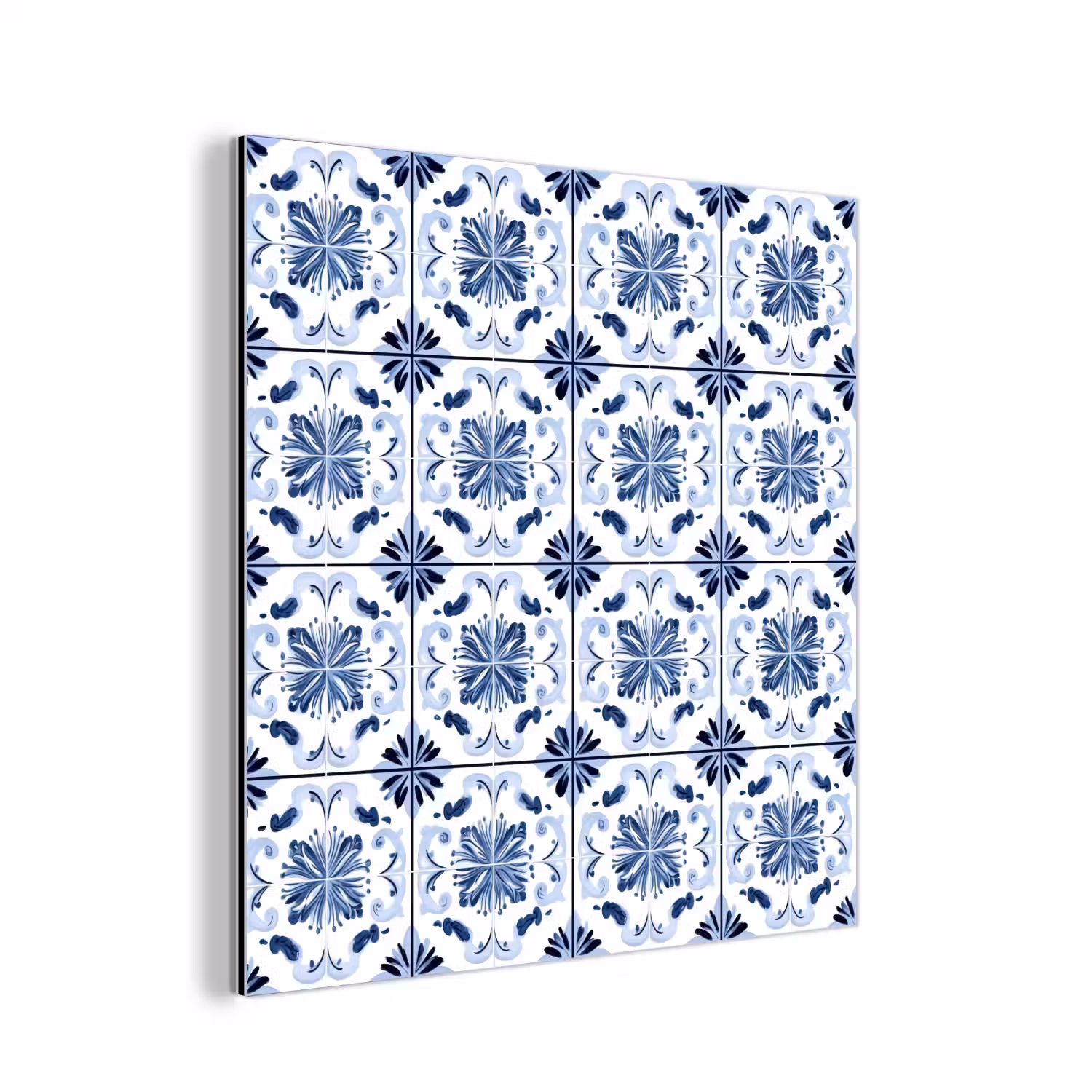 Patroon - Tegel - Blauw aluminium wit klein 46 -3d