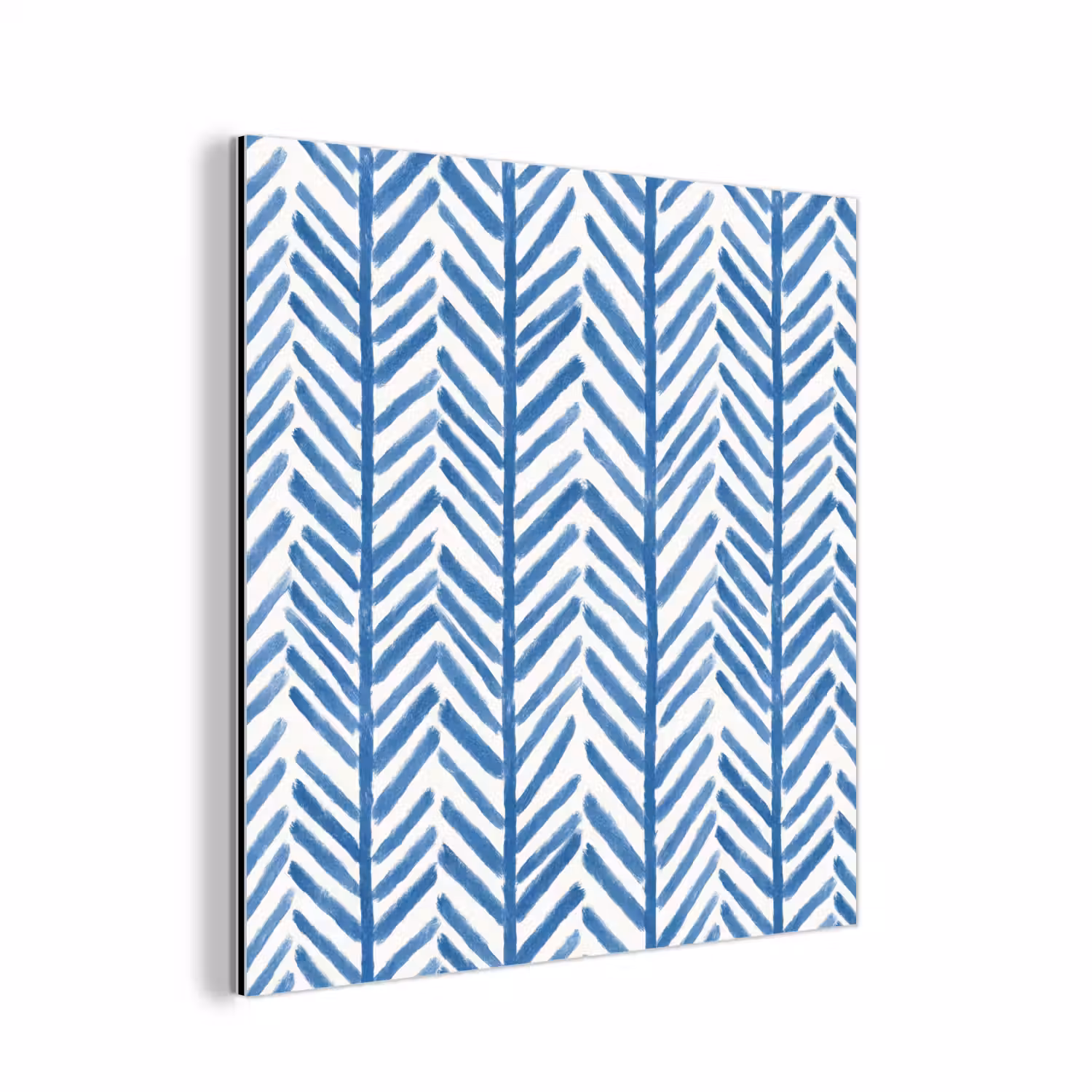 Patroon - Streep - Blauw aluminium wit klein 46 -3d