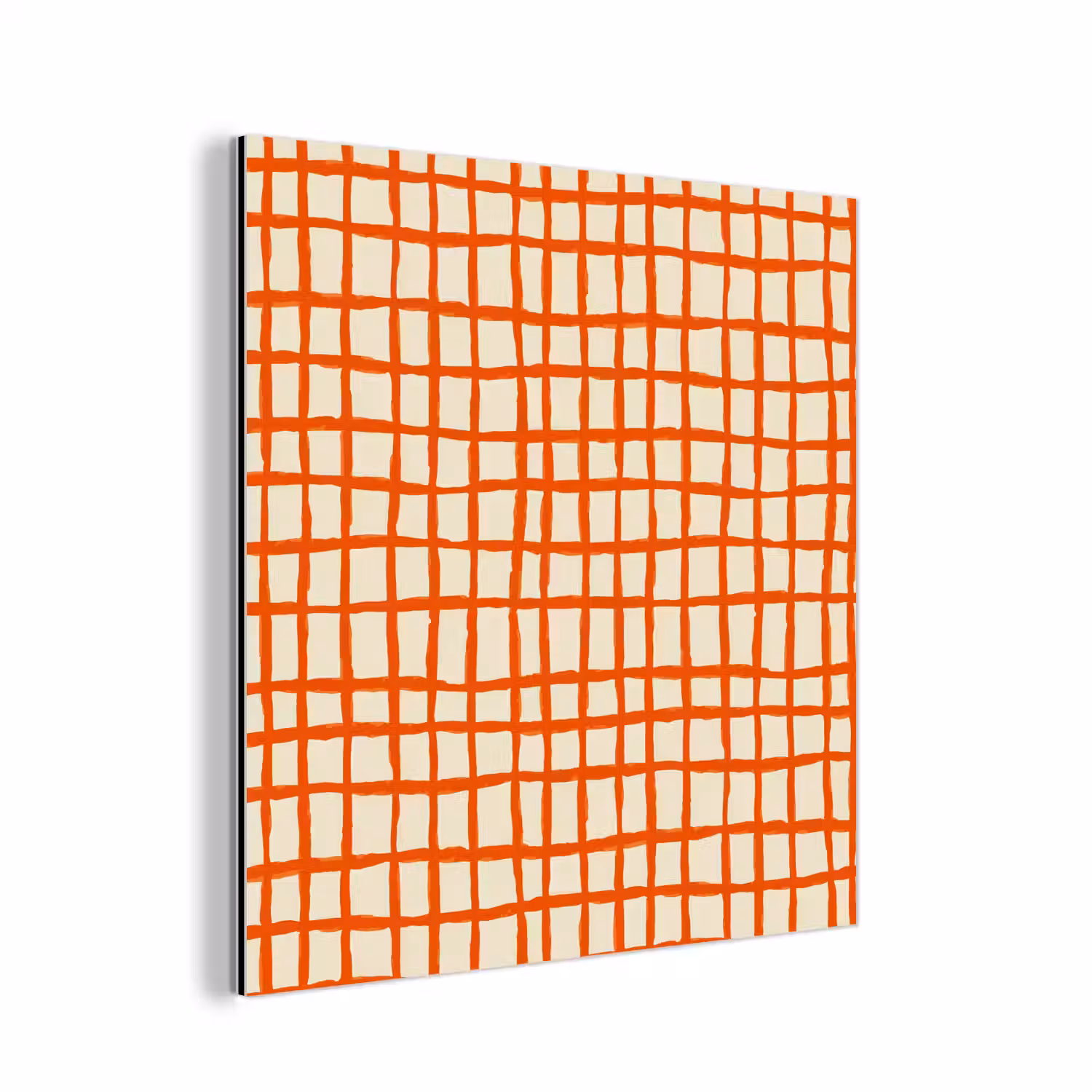 Patroon - Lijnen - Oranje aluminium wit klein 46 -3d