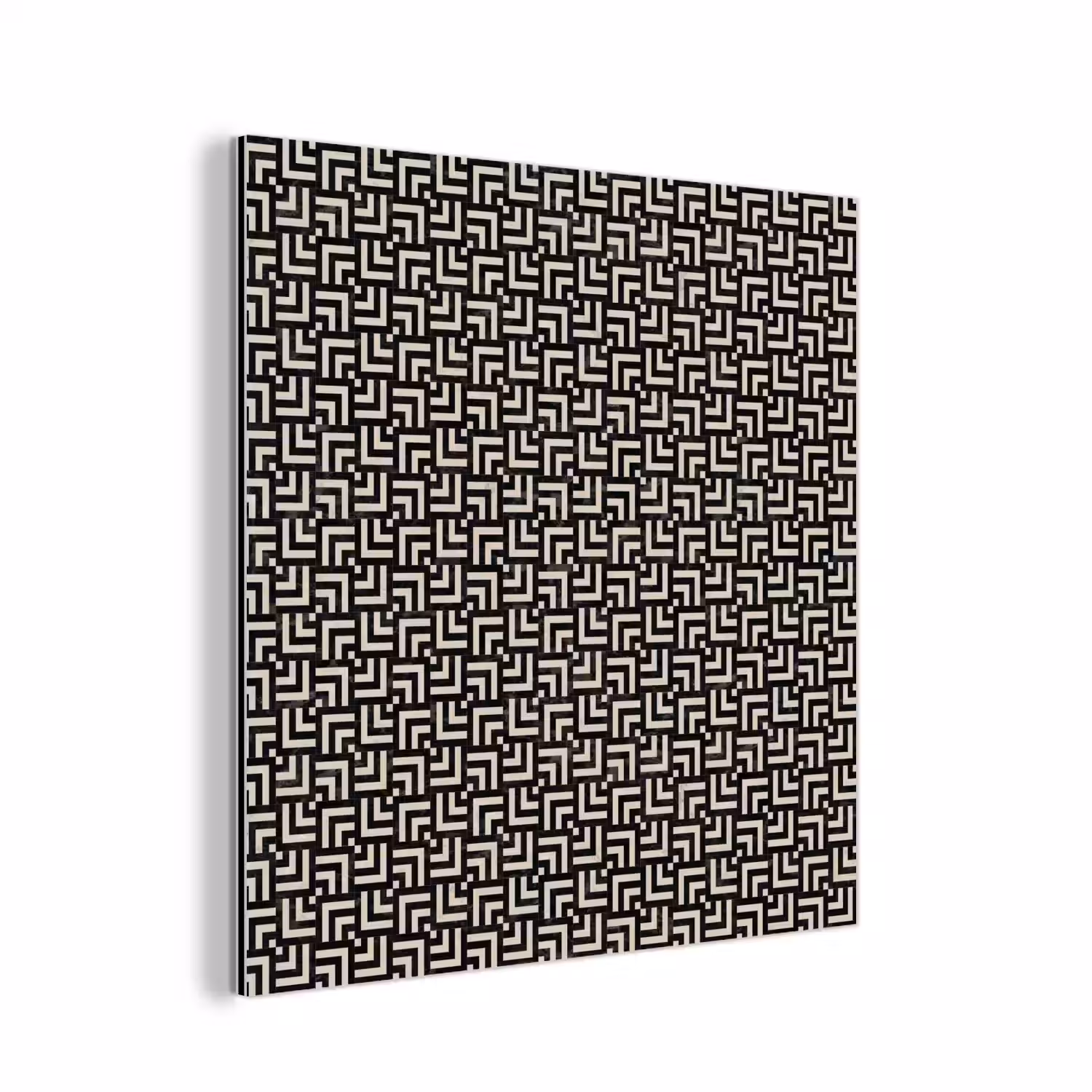Patroon - Marmer - Zwart aluminium wit klein 46 -3d