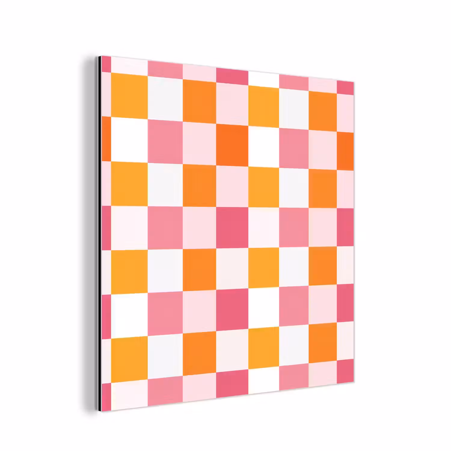 Patroon - Vierkant - Roze aluminium wit klein 46 -3d