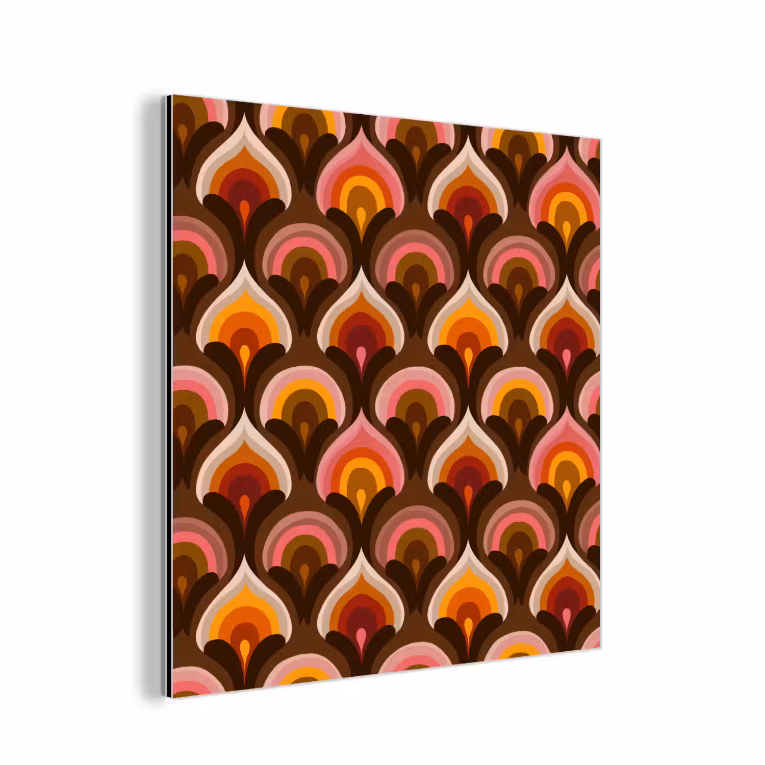 Patroon - Retro - Kleurrijk aluminium wit klein 46 -3d