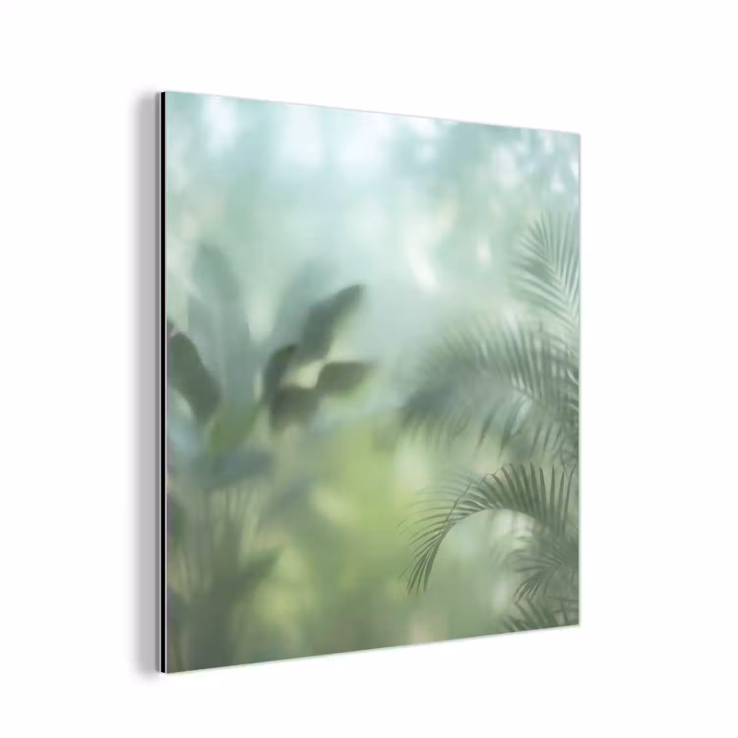 Natuur - Vervaagd - Groen - Abstract - Modern aluminium wit klein -3d