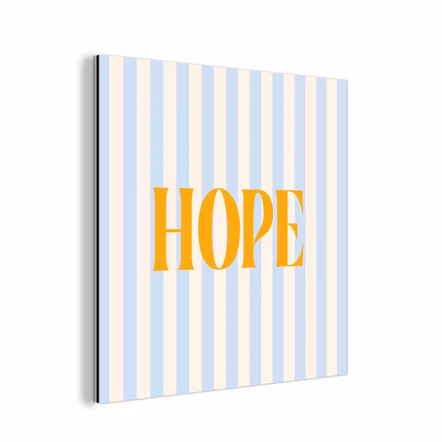 Oranje - Blauw - Strepen - Hope aluminium wit klein -3d