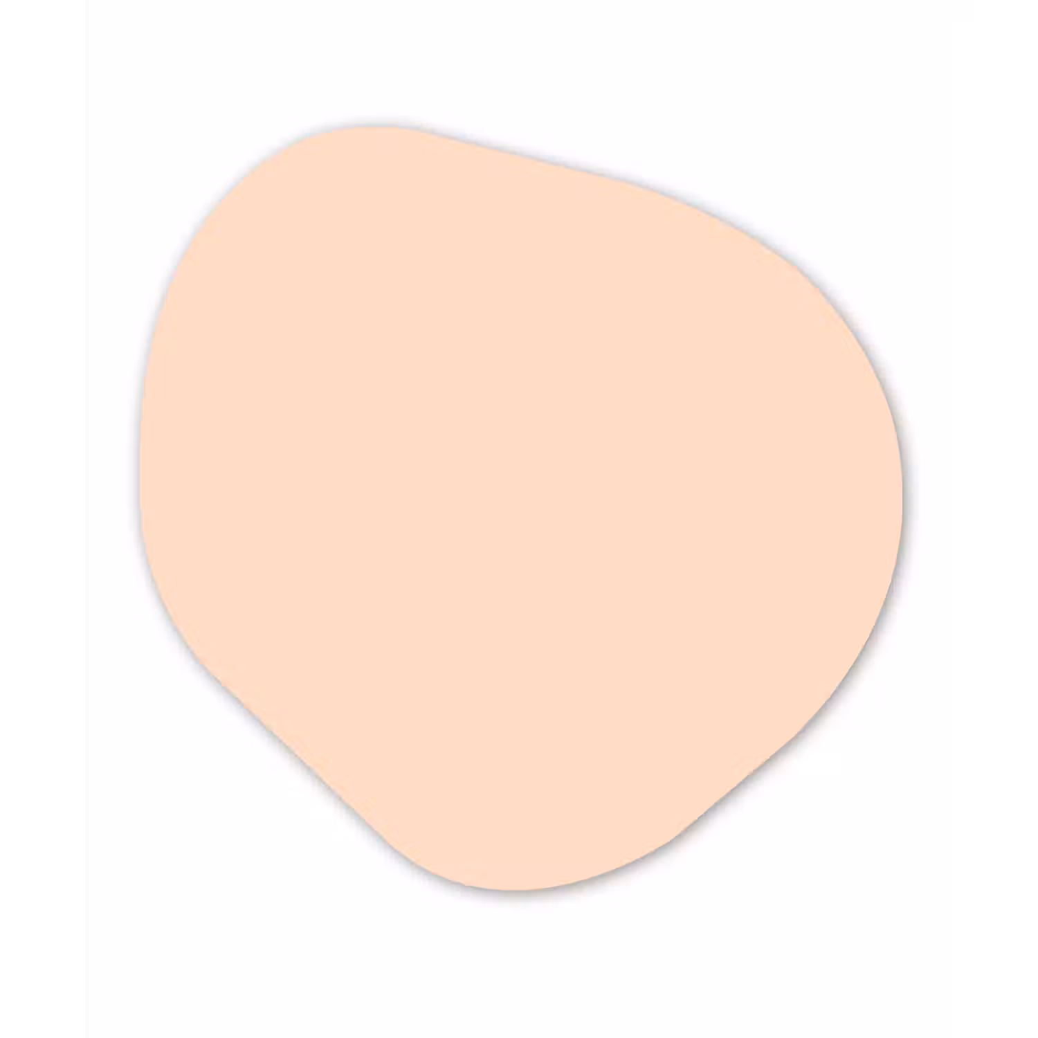Pale - Peach - Nude Wandcirkel Organisch Aluminium middel 851 -3d