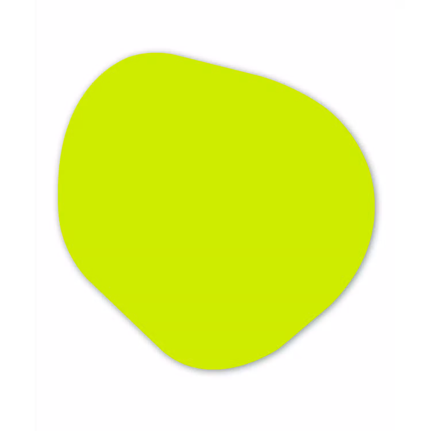 Electric - Lemon - Geel Wandcirkel Organisch Aluminium middel 851 -3d