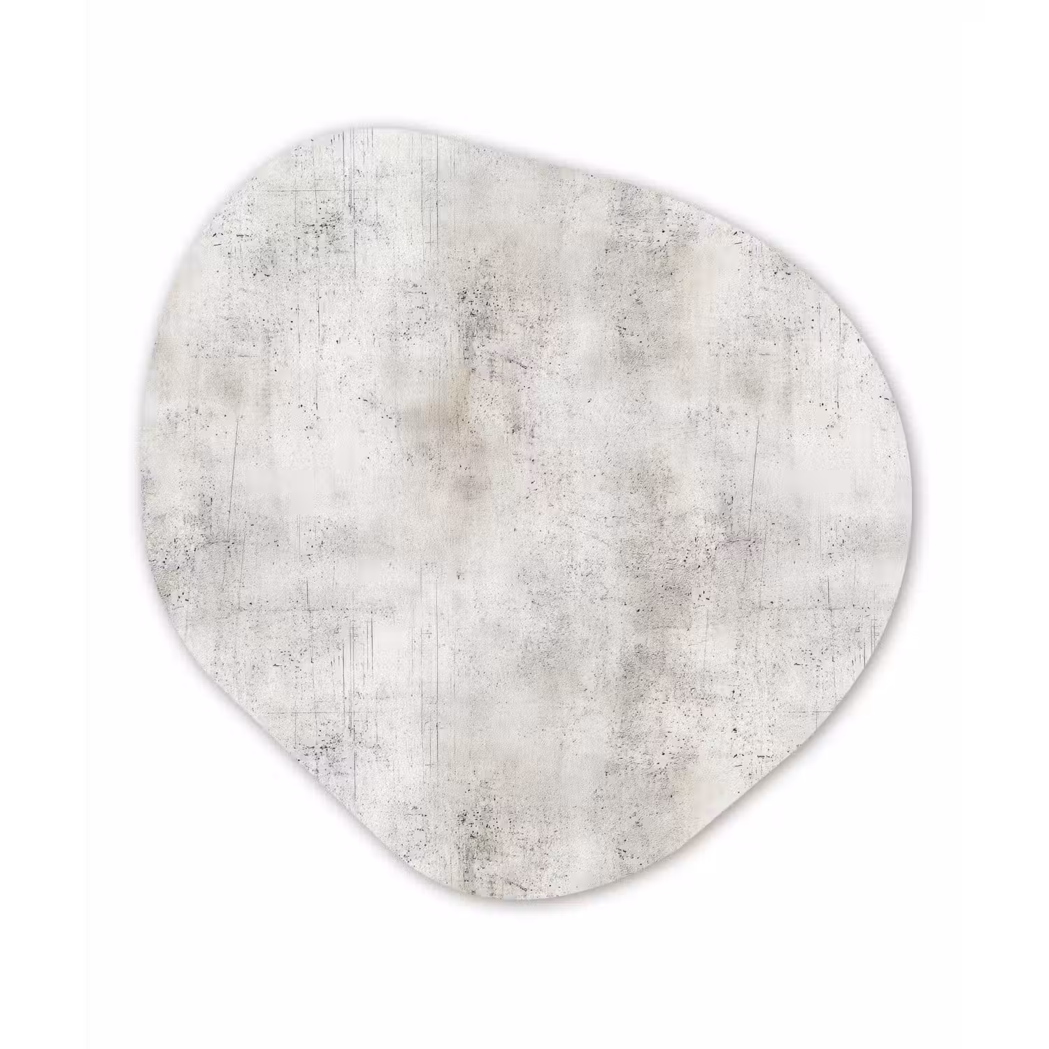 Grijs - Beton - Verweerd Wandcirkel Organisch Aluminium middel 851 -3d
