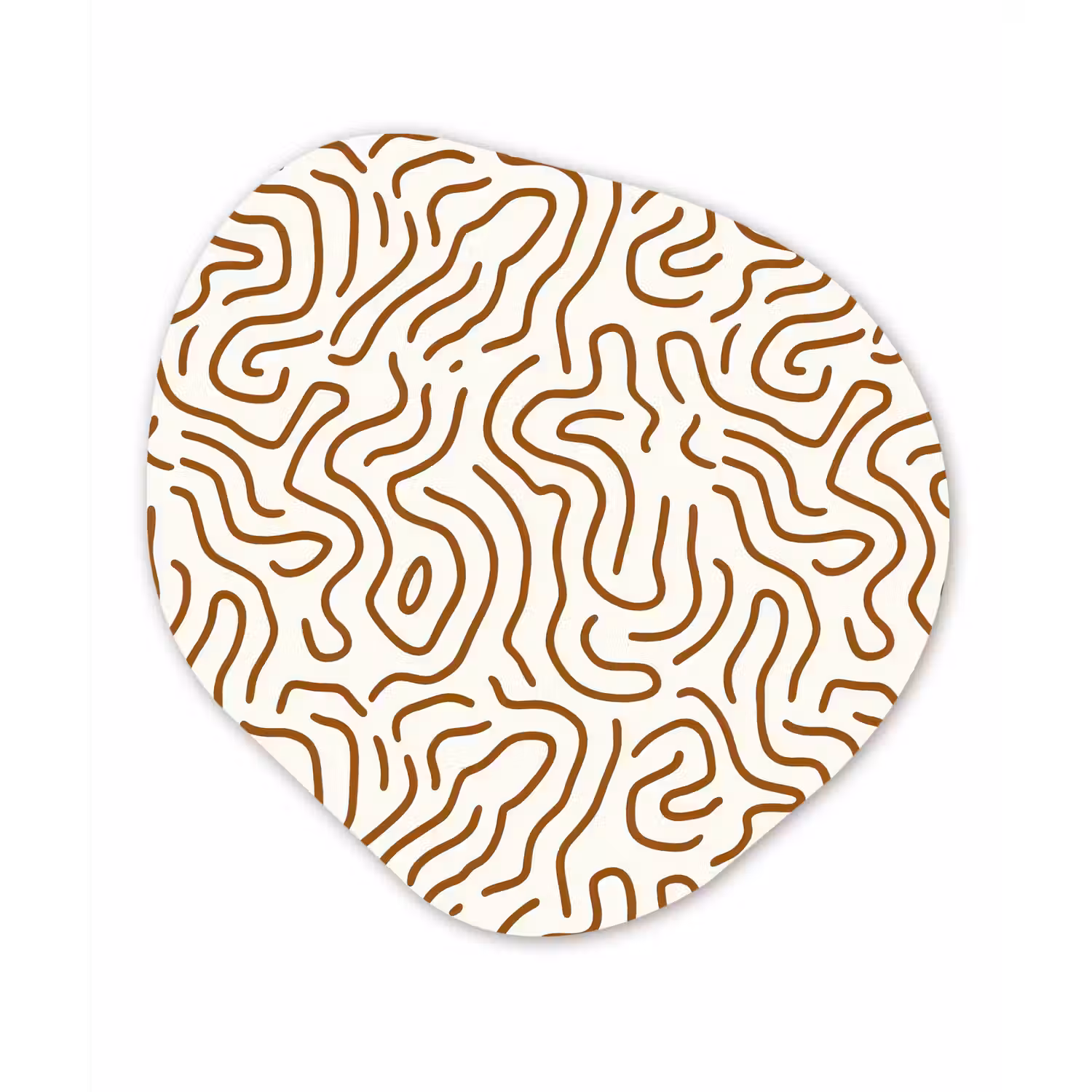 Minimalistisch - Patroon - Terracotta Wandcirkel Organisch Aluminium middel 851 -3d