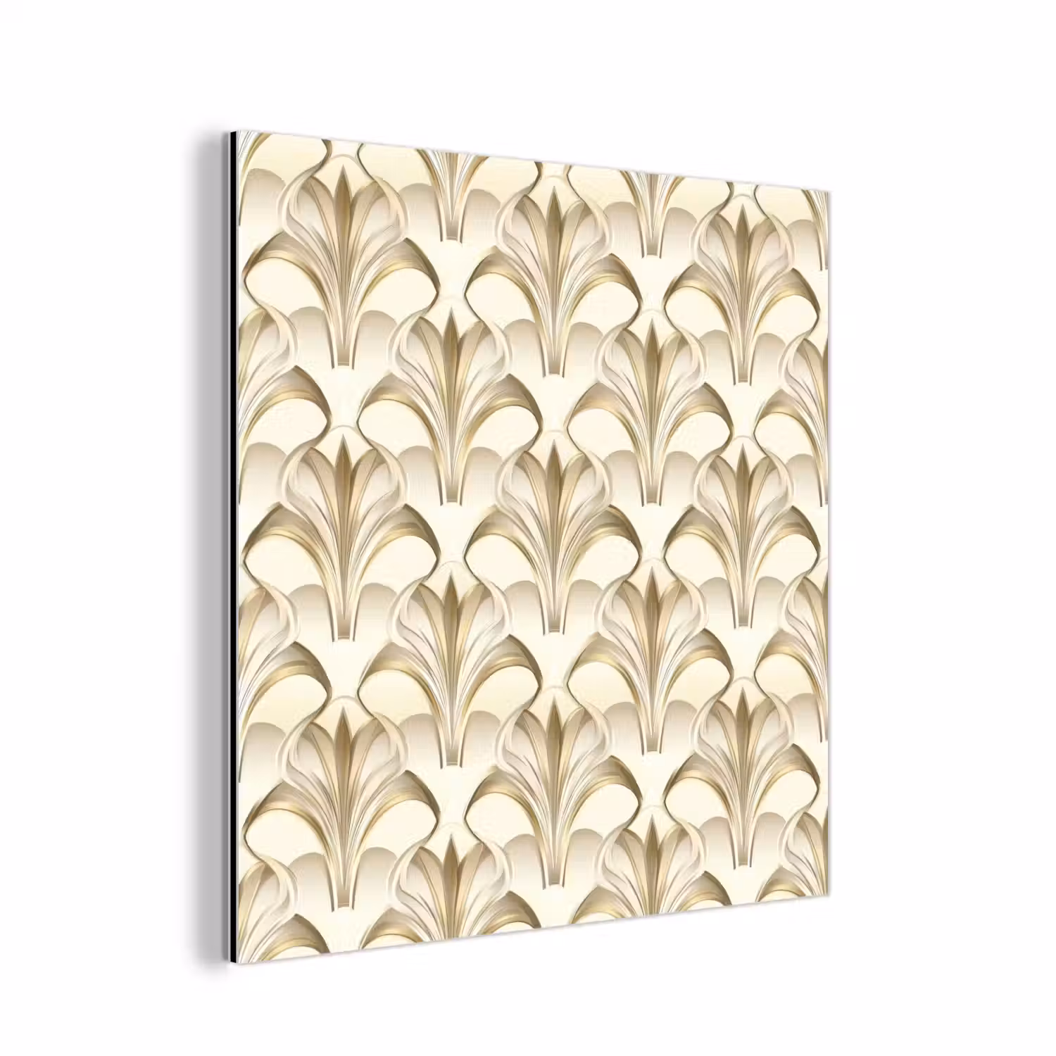Ornament - Barok - Goud aluminium wit klein 46 -3d
