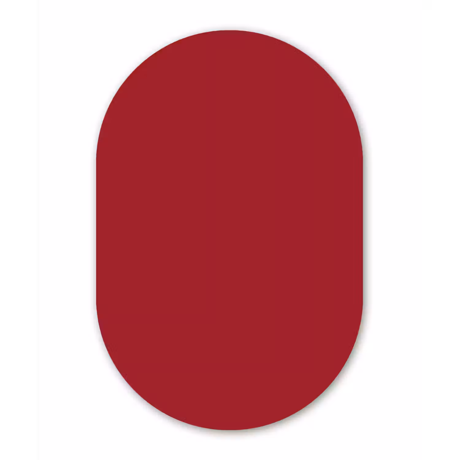 Burgundy - Wine - Rood Wandcirkel Ovaal Aluminium middel 839 -3d