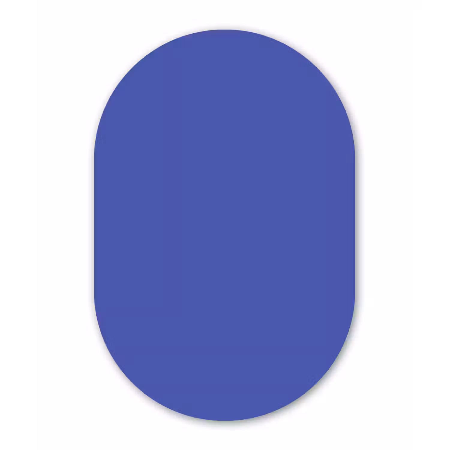 Chinese - Blue - Blauw Wandcirkel Ovaal Aluminium middel 839 -3d