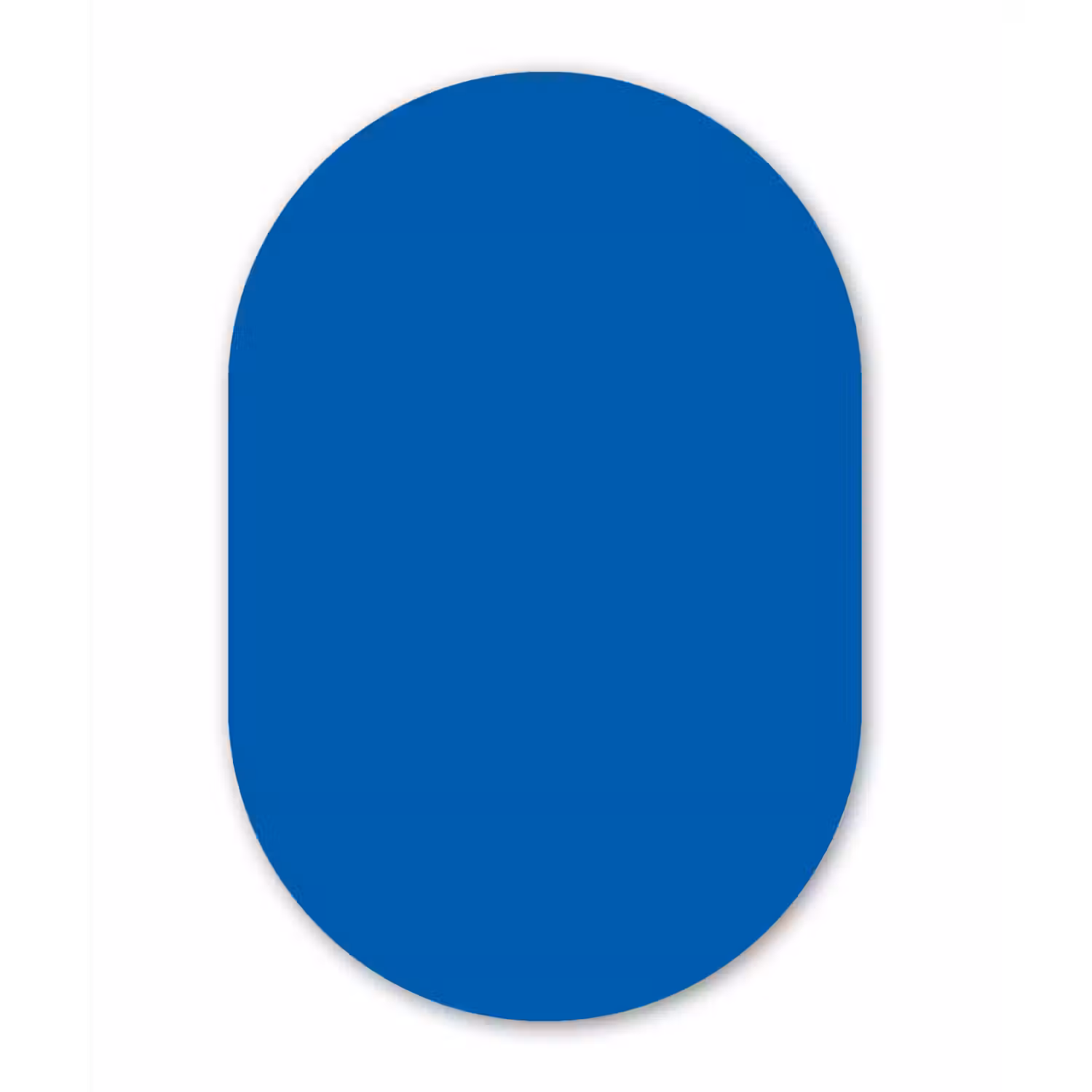 Classic - Azure - Blauw Wandcirkel Ovaal Aluminium middel 839 -3d