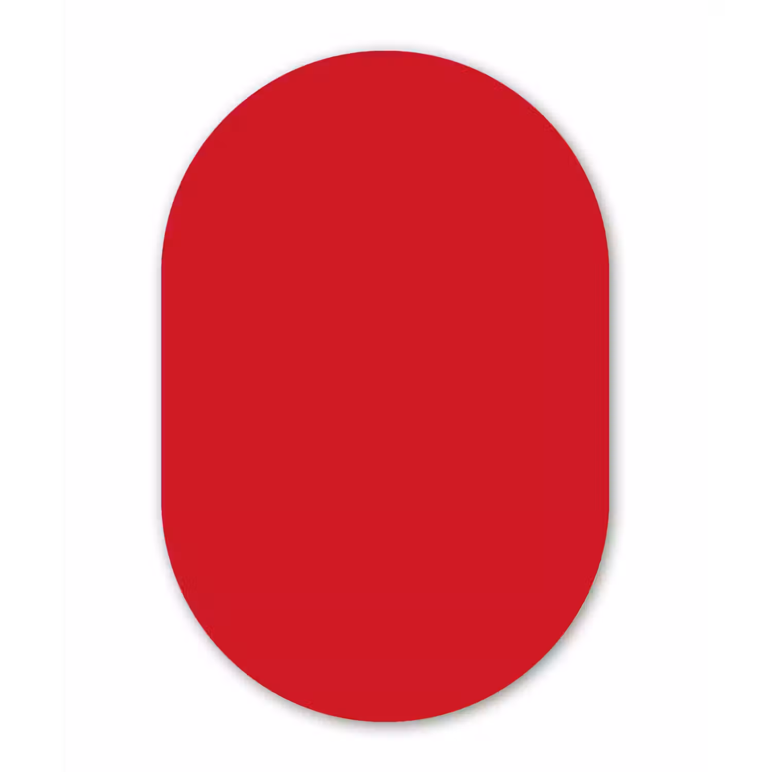 Crimson - Velvet - Rood Wandcirkel Ovaal Aluminium middel 839 -3d