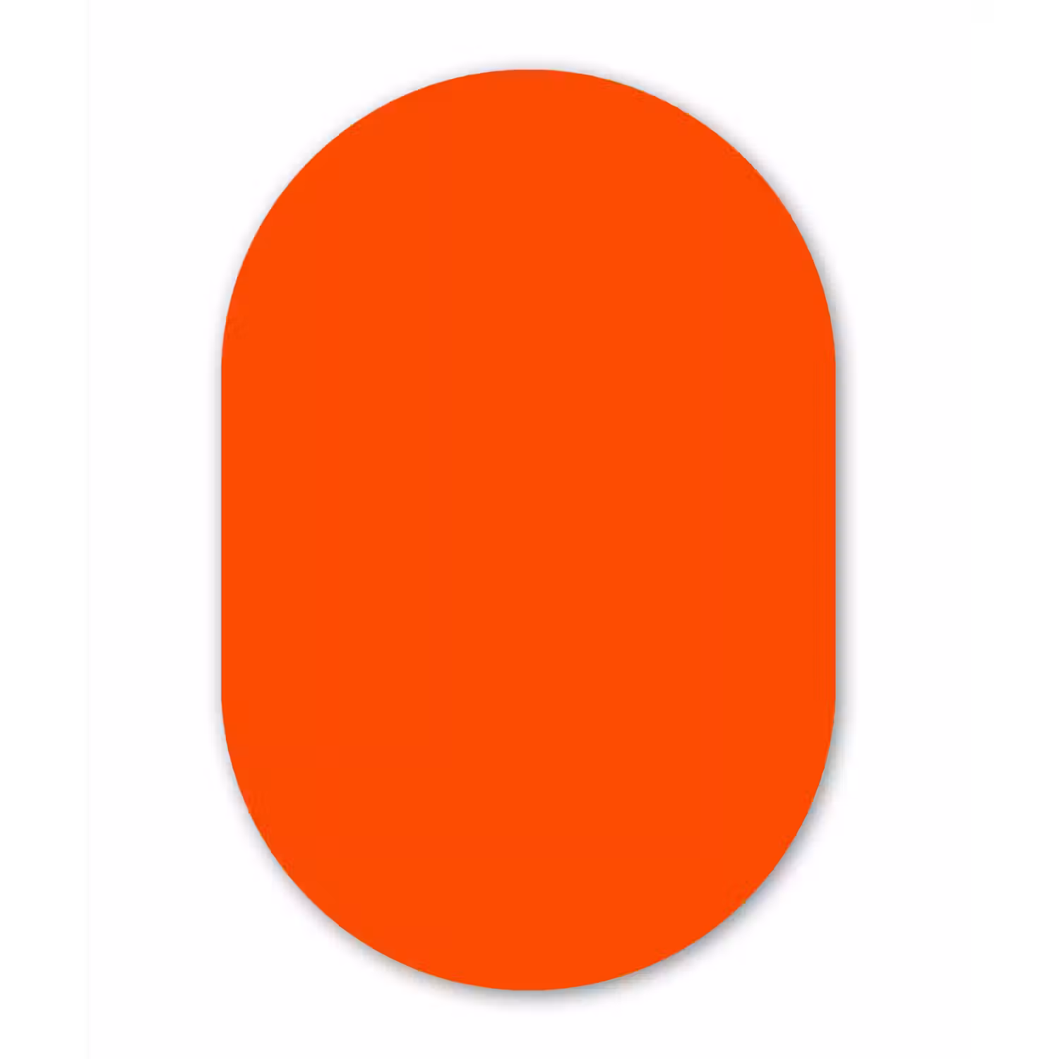 Fiery - Tangerine - Oranje Wandcirkel Ovaal Aluminium middel 839 -3d