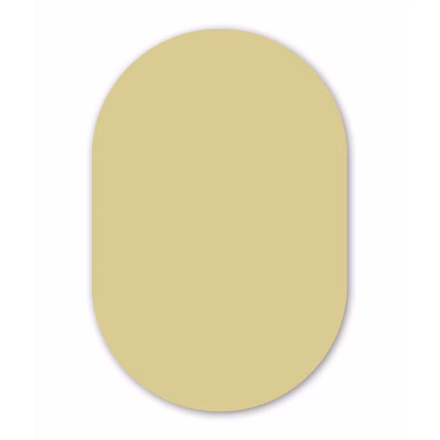 Golden - Clover - Geel Wandcirkel Ovaal Aluminium middel 839 -3d