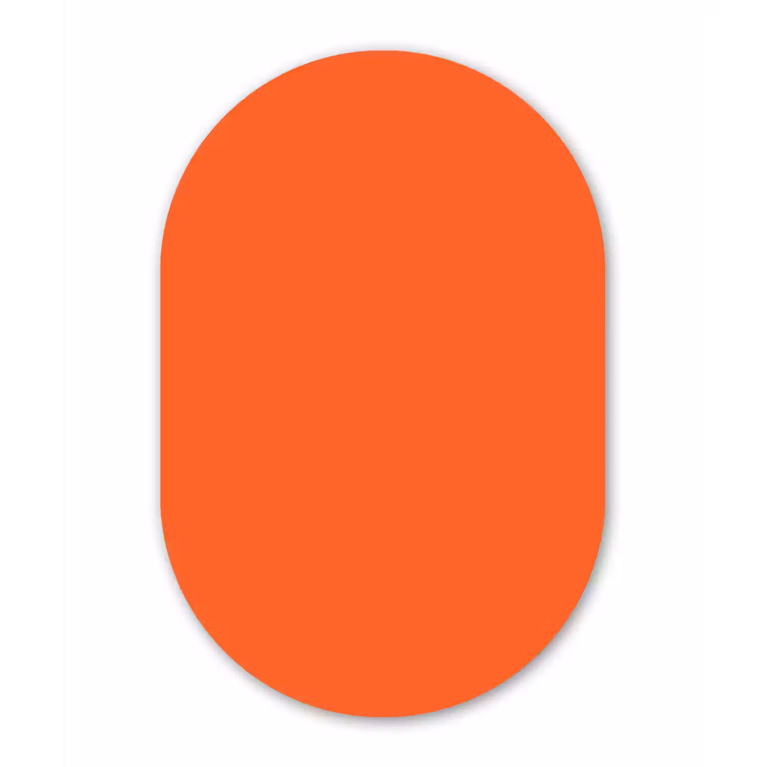 Vivid - Amber - Oranje Wandcirkel Ovaal Aluminium middel 839 -3d