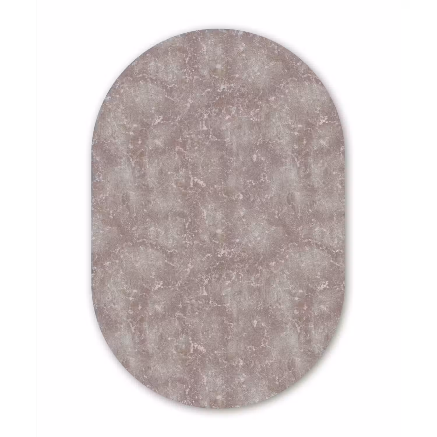 Marmer - Patroon - Mauve Wandcirkel Ovaal Aluminium middel 839 -3d