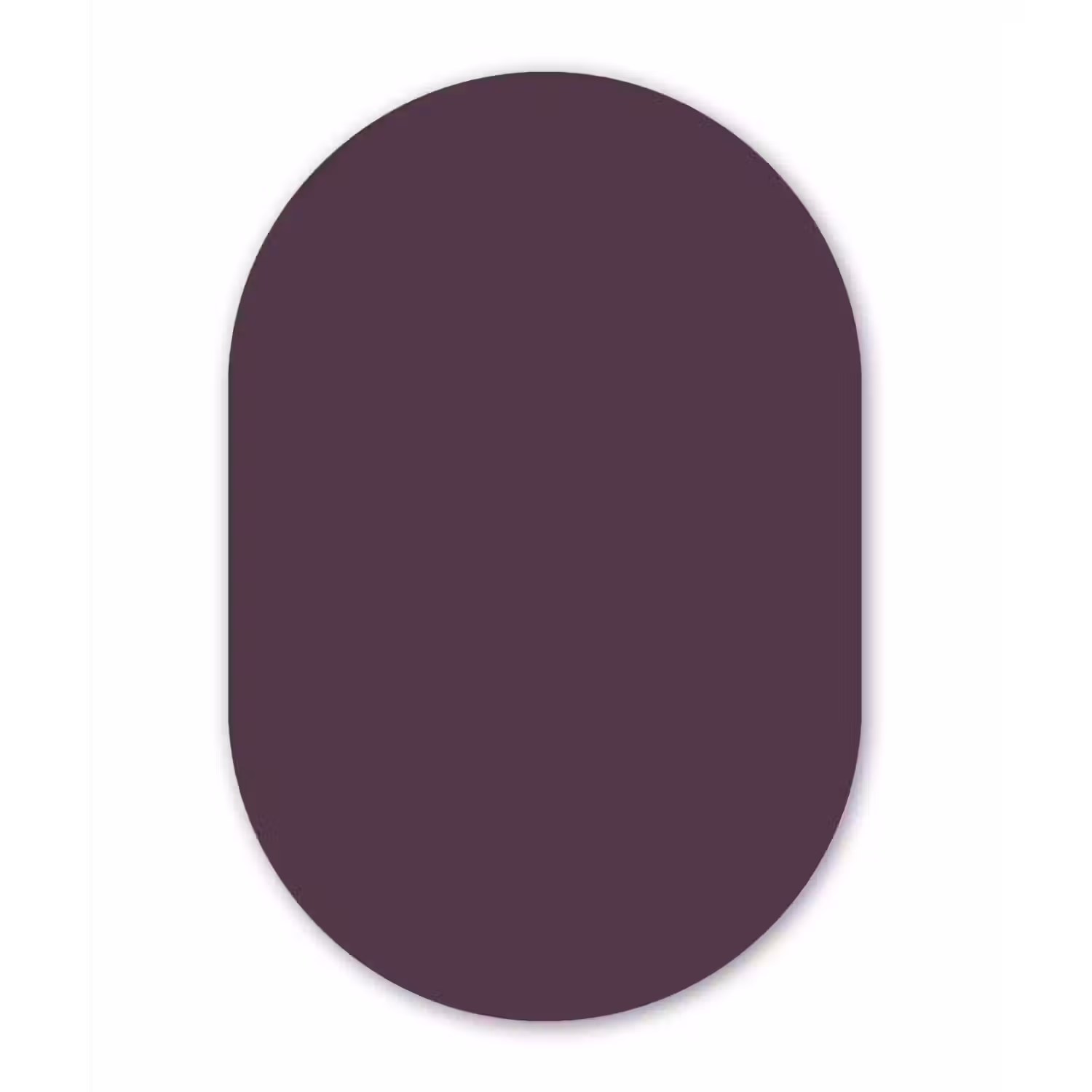 Midnight - Plum - Paars Wandcirkel Ovaal Aluminium middel 839 -3d