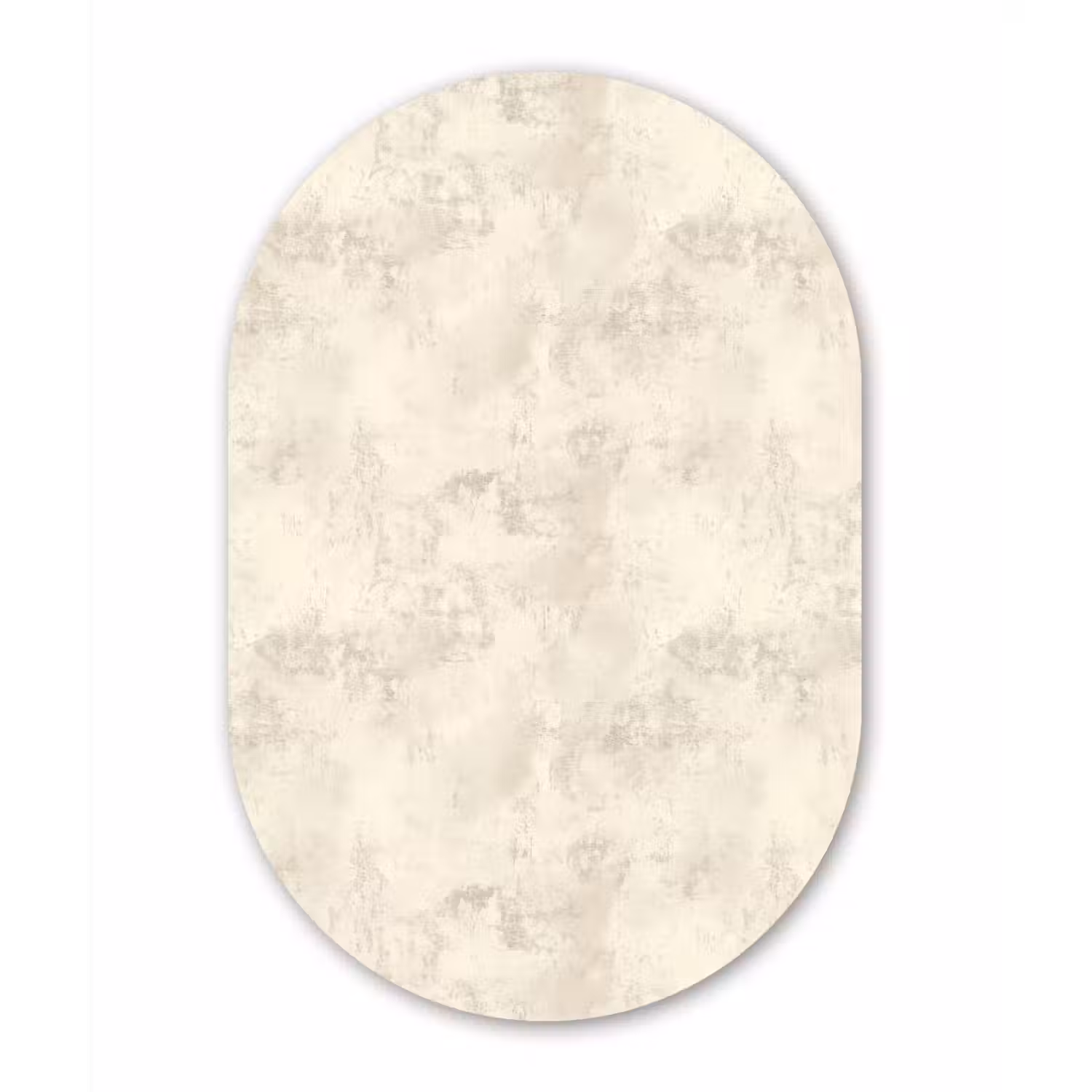 Patroon - Organisch - Beige Wandcirkel Ovaal Aluminium middel 839 -3d