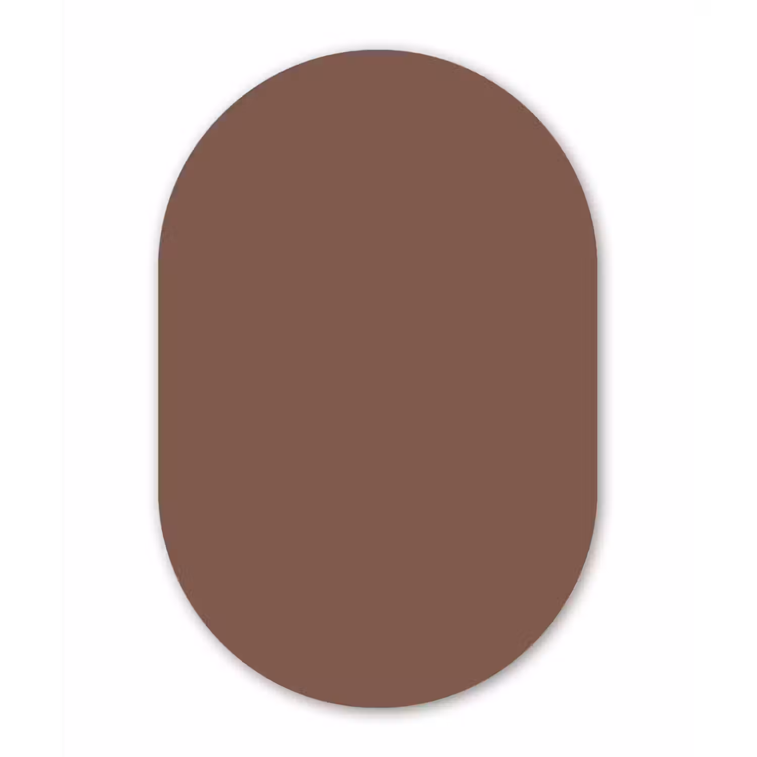 Muted - Chestnut - Bruin Wandcirkel Ovaal Aluminium middel 839 -3d