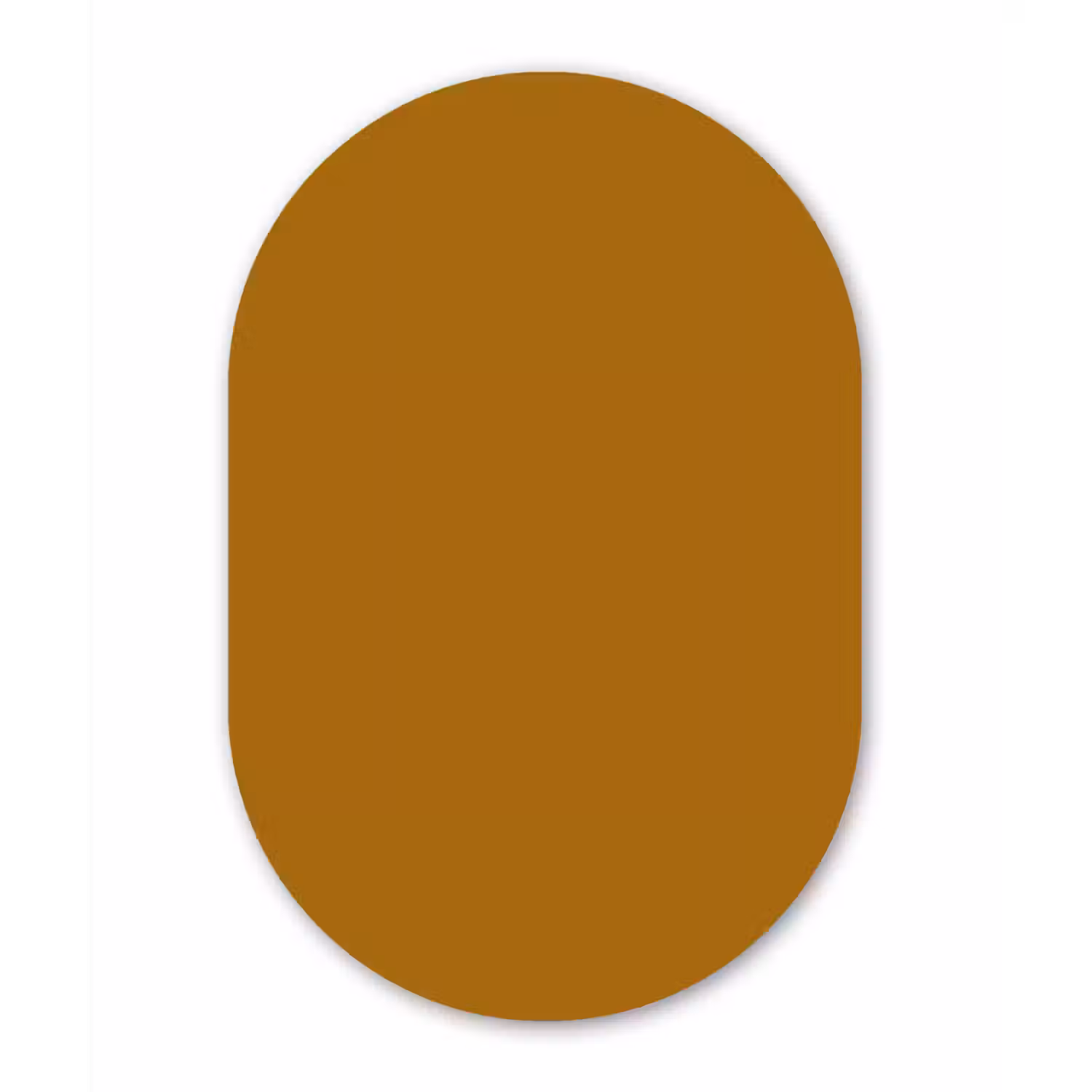 Ocre - Gold - Geel Wandcirkel Ovaal Aluminium middel 839 -3d